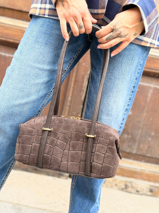 Borsa in camoscio COCCO MORO
