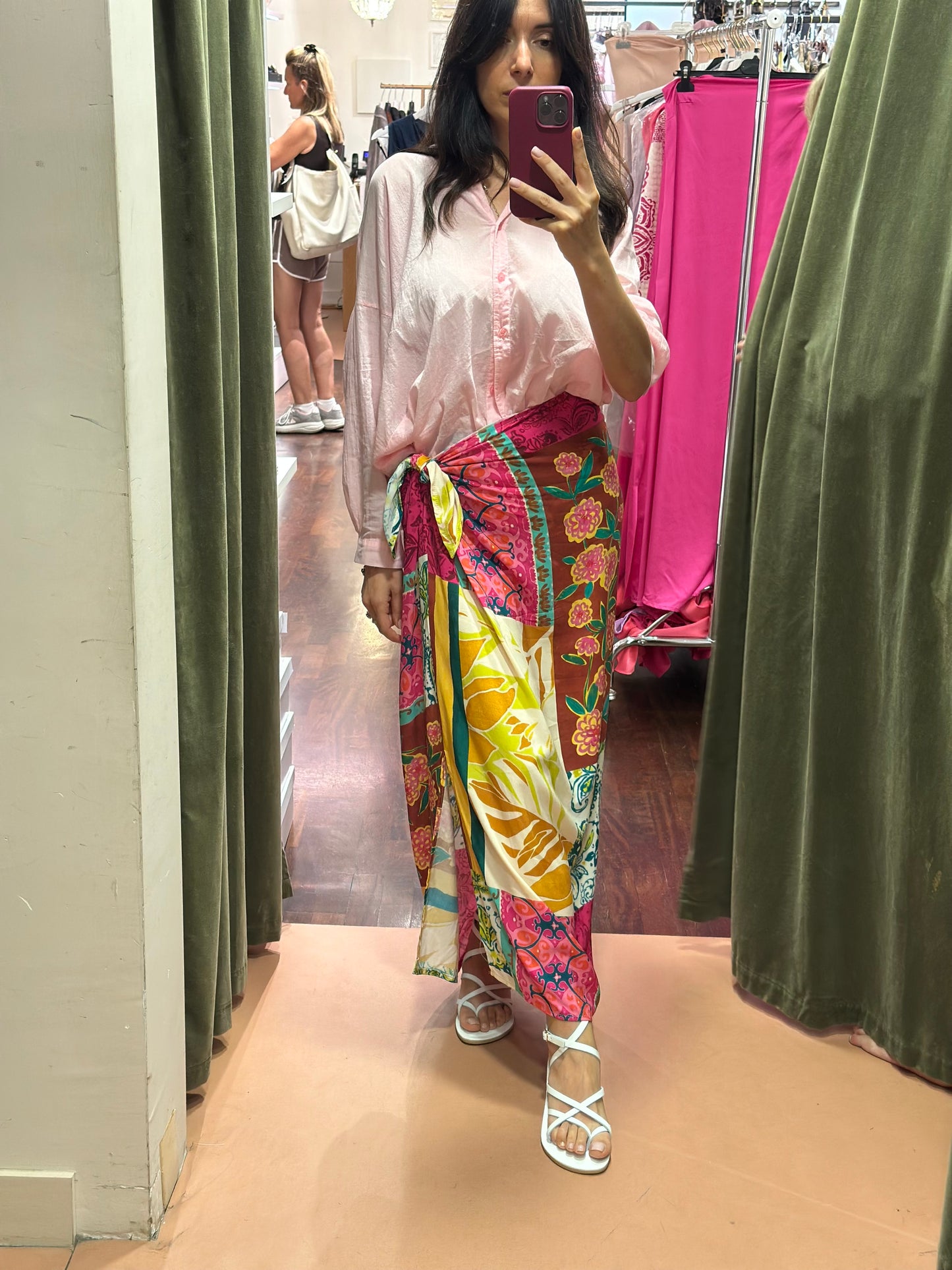 Tensione in gonna pareo lunga PATCHWORK