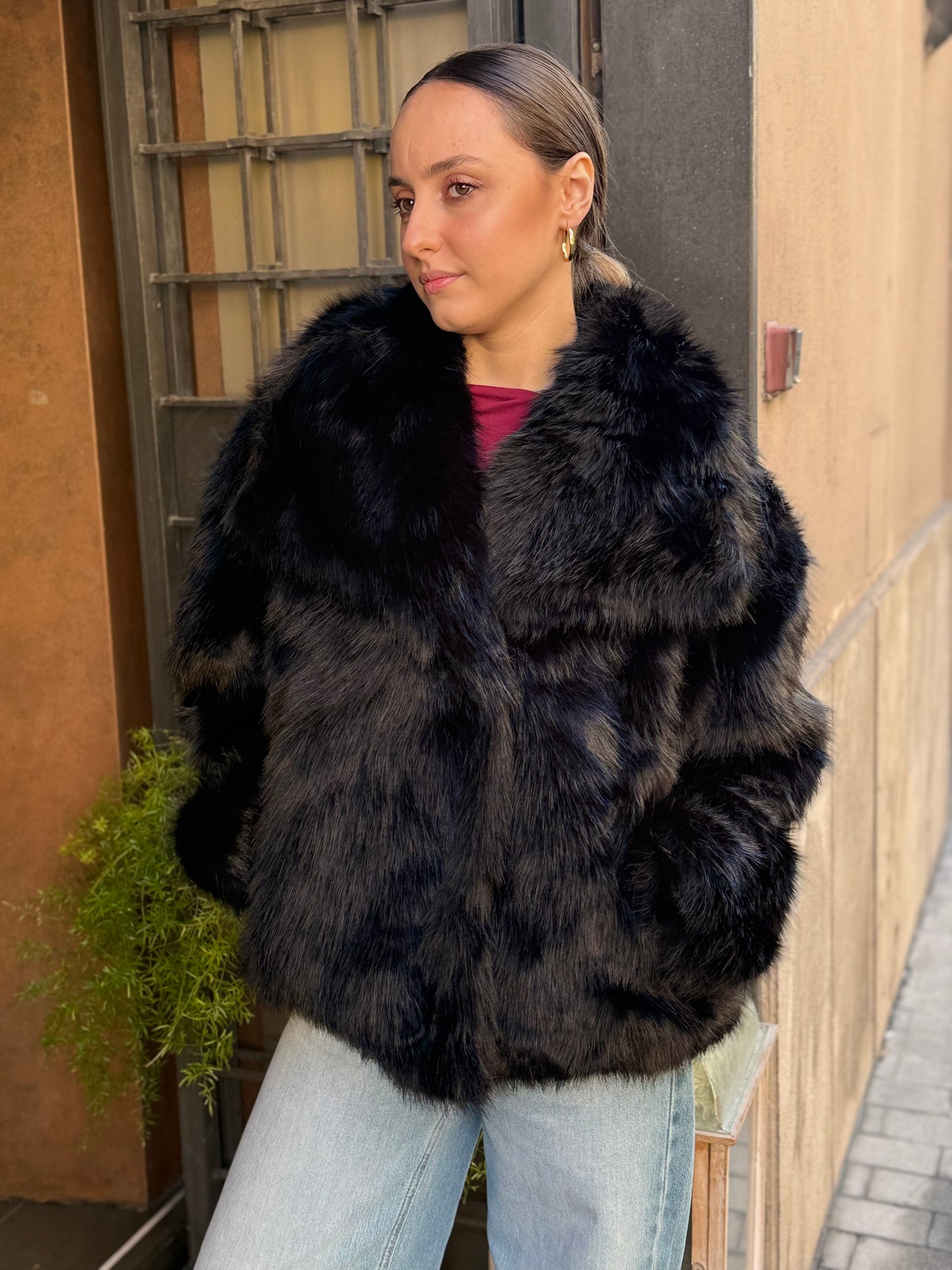 Ecopelliccia VERONICA Nero