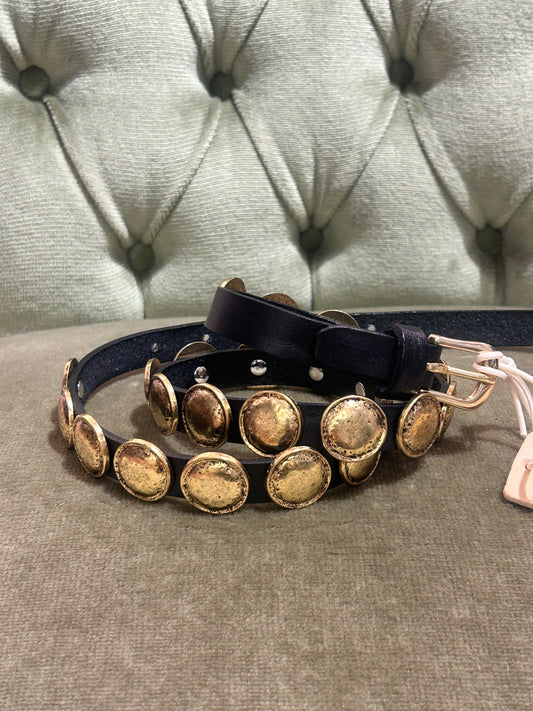 Alberto Luti Cintura con borchie vintage