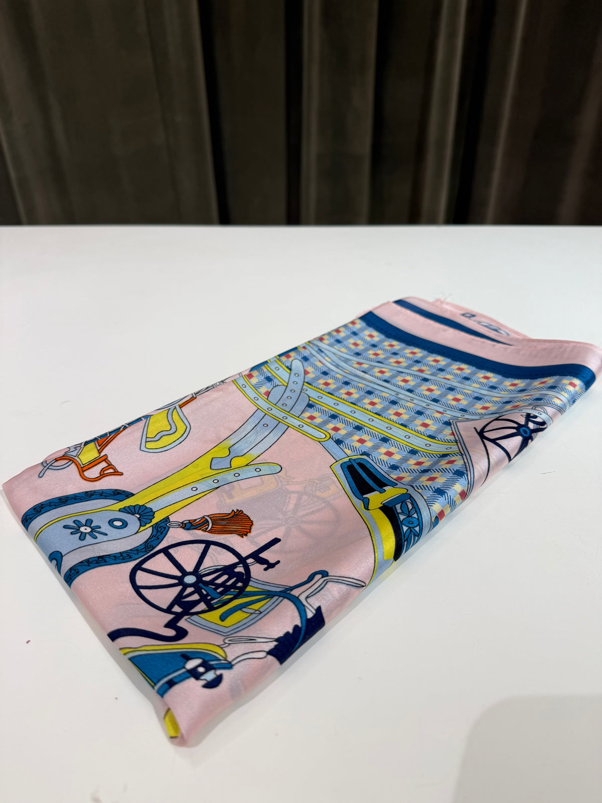 Foulard stampa carrozza misto seta (disponibili in più varianti colore)