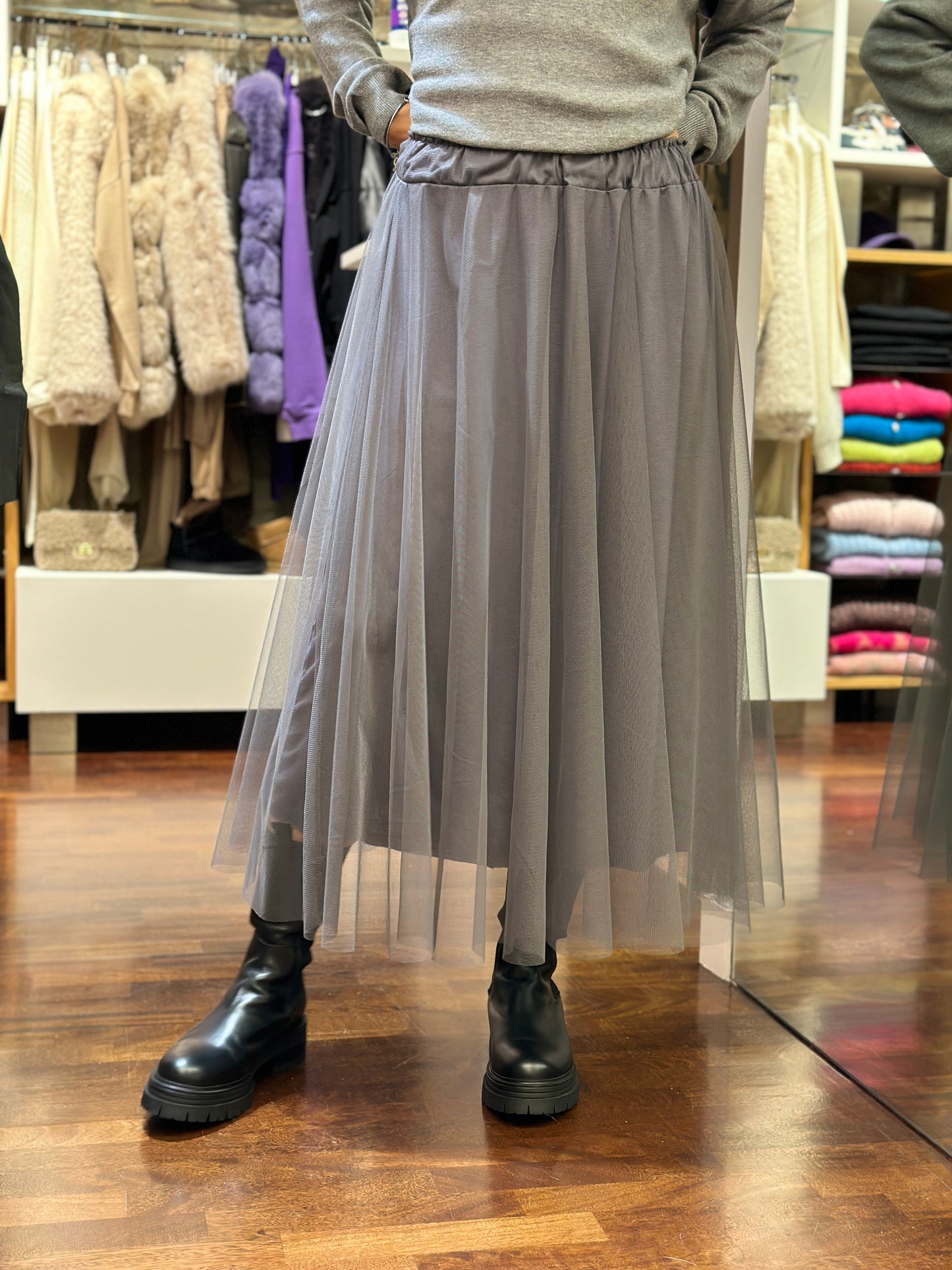 Spazio Sand- gonna in tulle