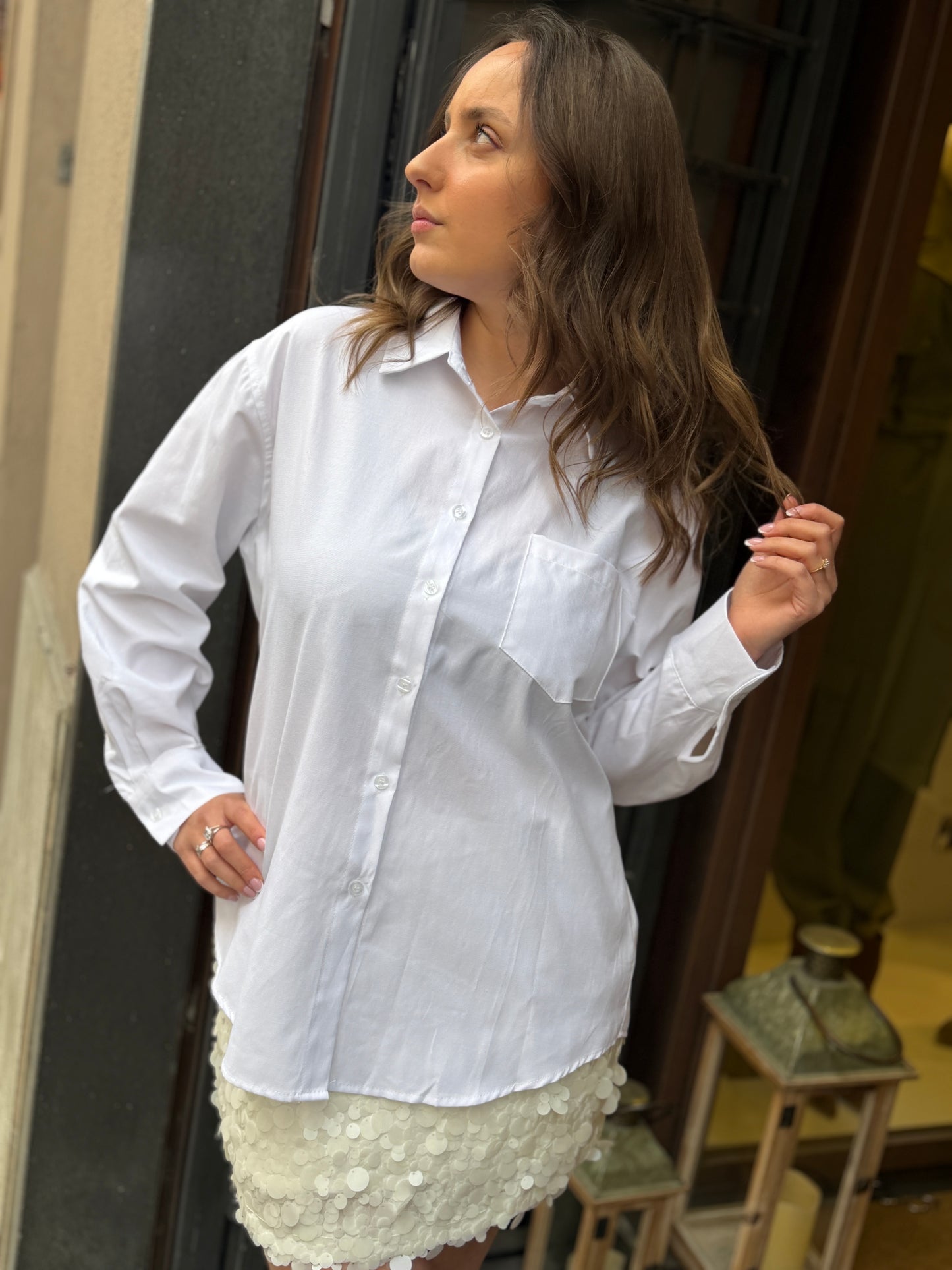 Camicia ALBA bianca con taschino