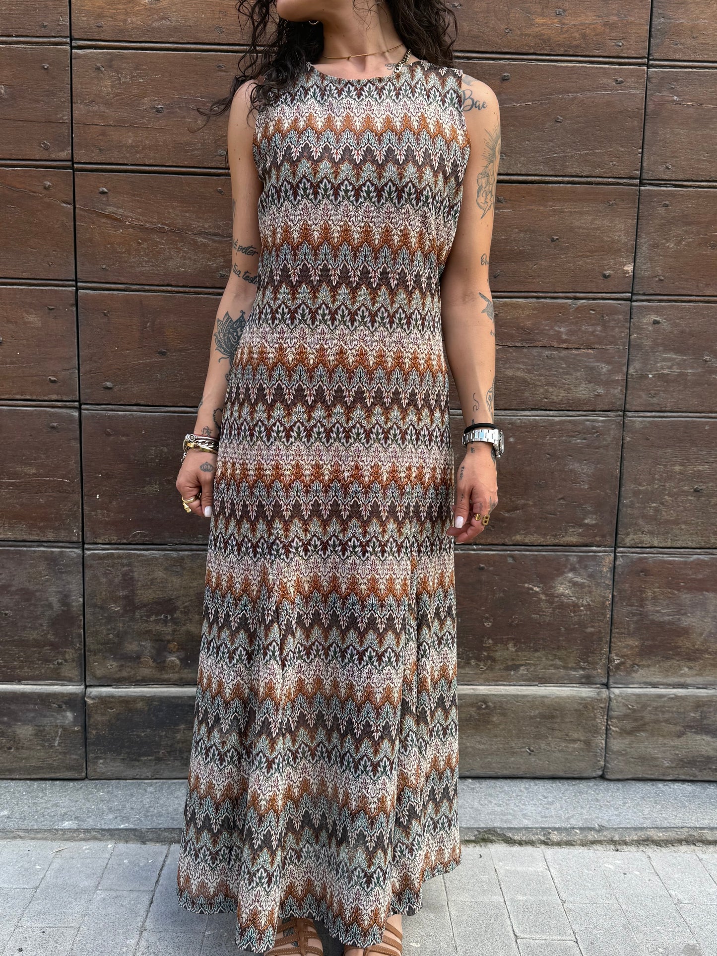Tensione in Abito in fantasia lurex