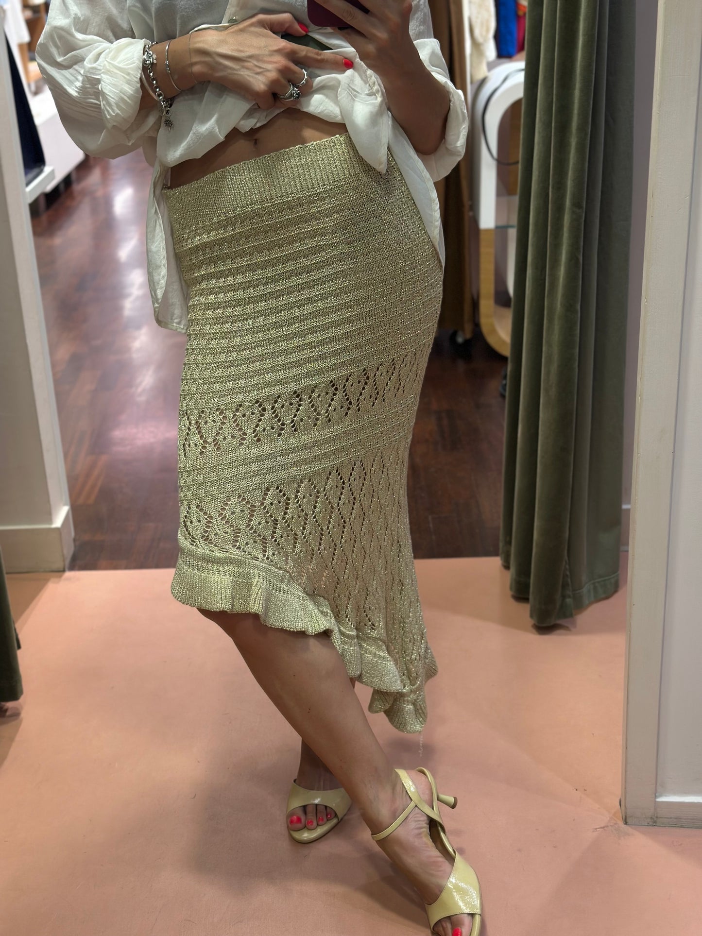 Gonna IBIZA Crochet LUREX (Disponibile in più varianti colore)