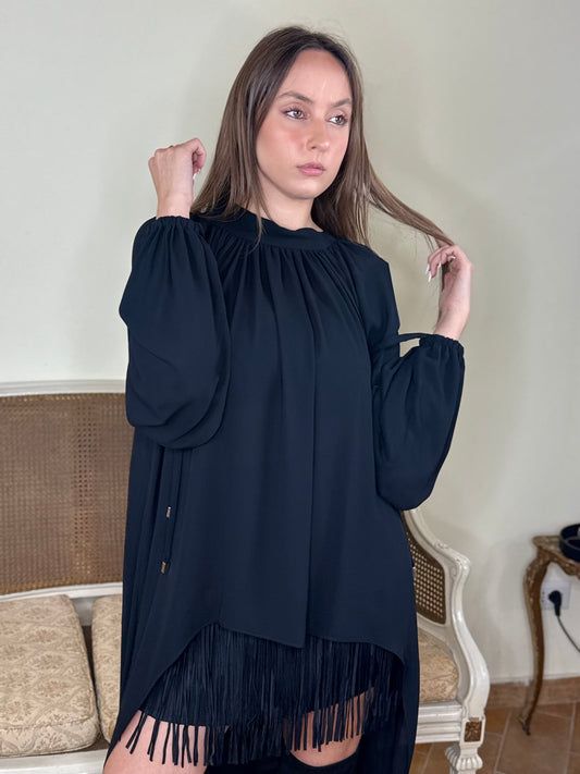 BohemianVí AIRY BLOUSE Black