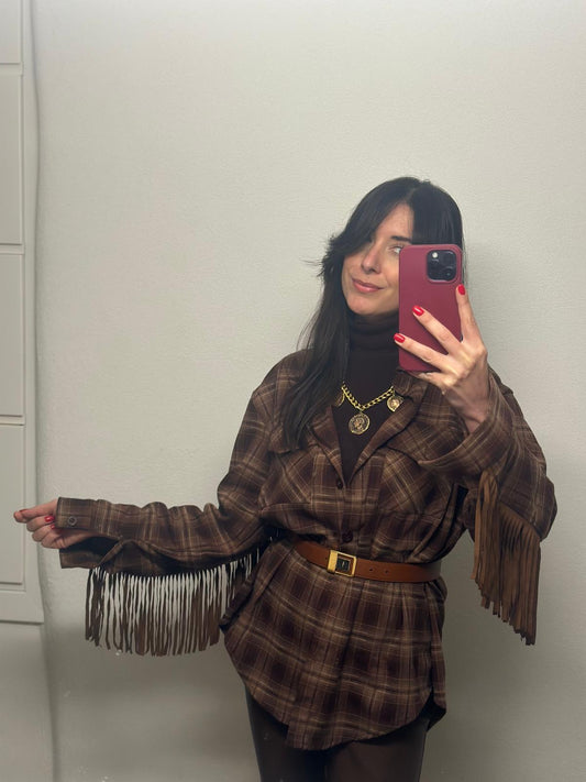 Camicia con frange check
MATTONE