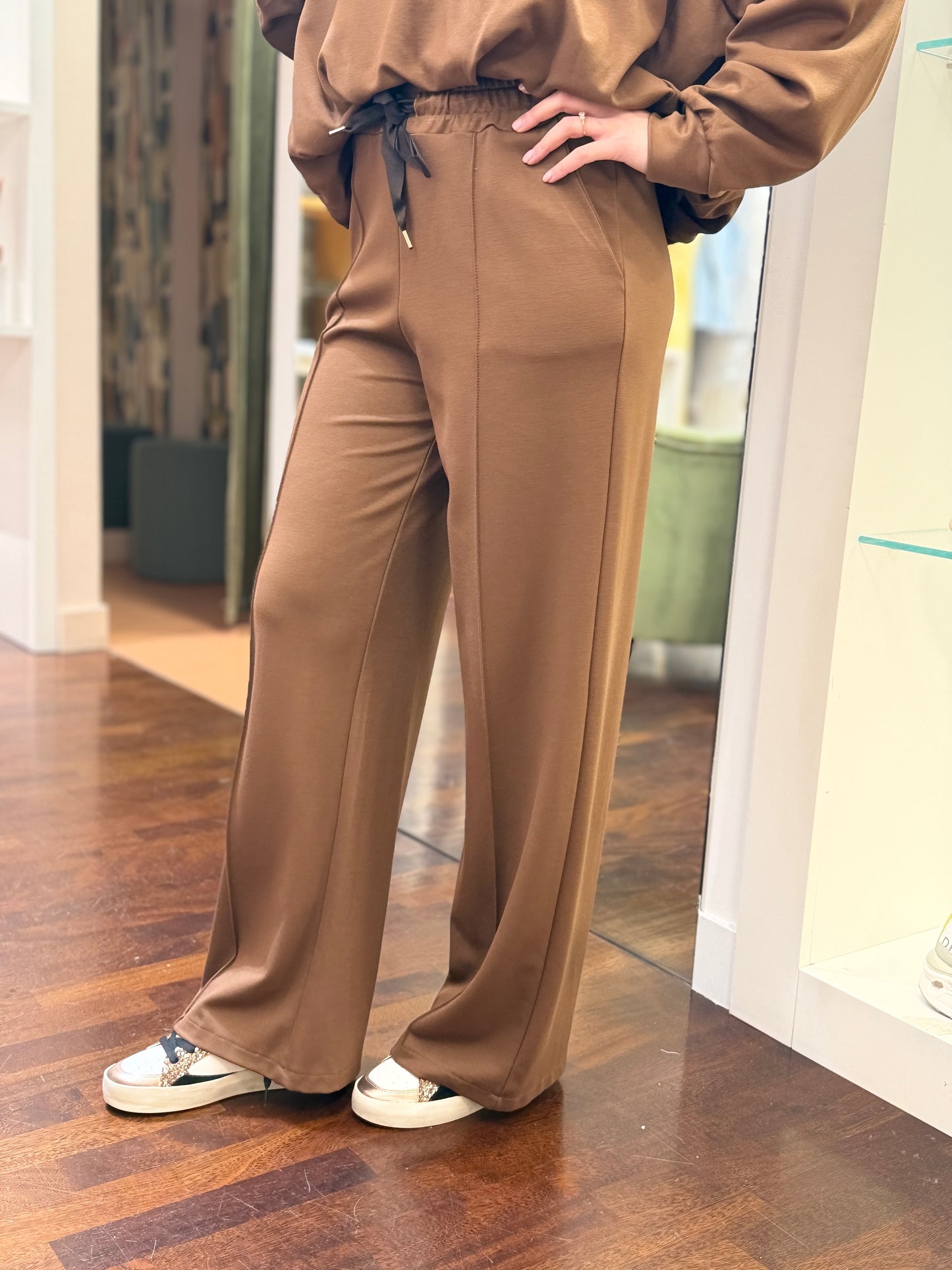 Pantalone in felpa CIOCCOLATO