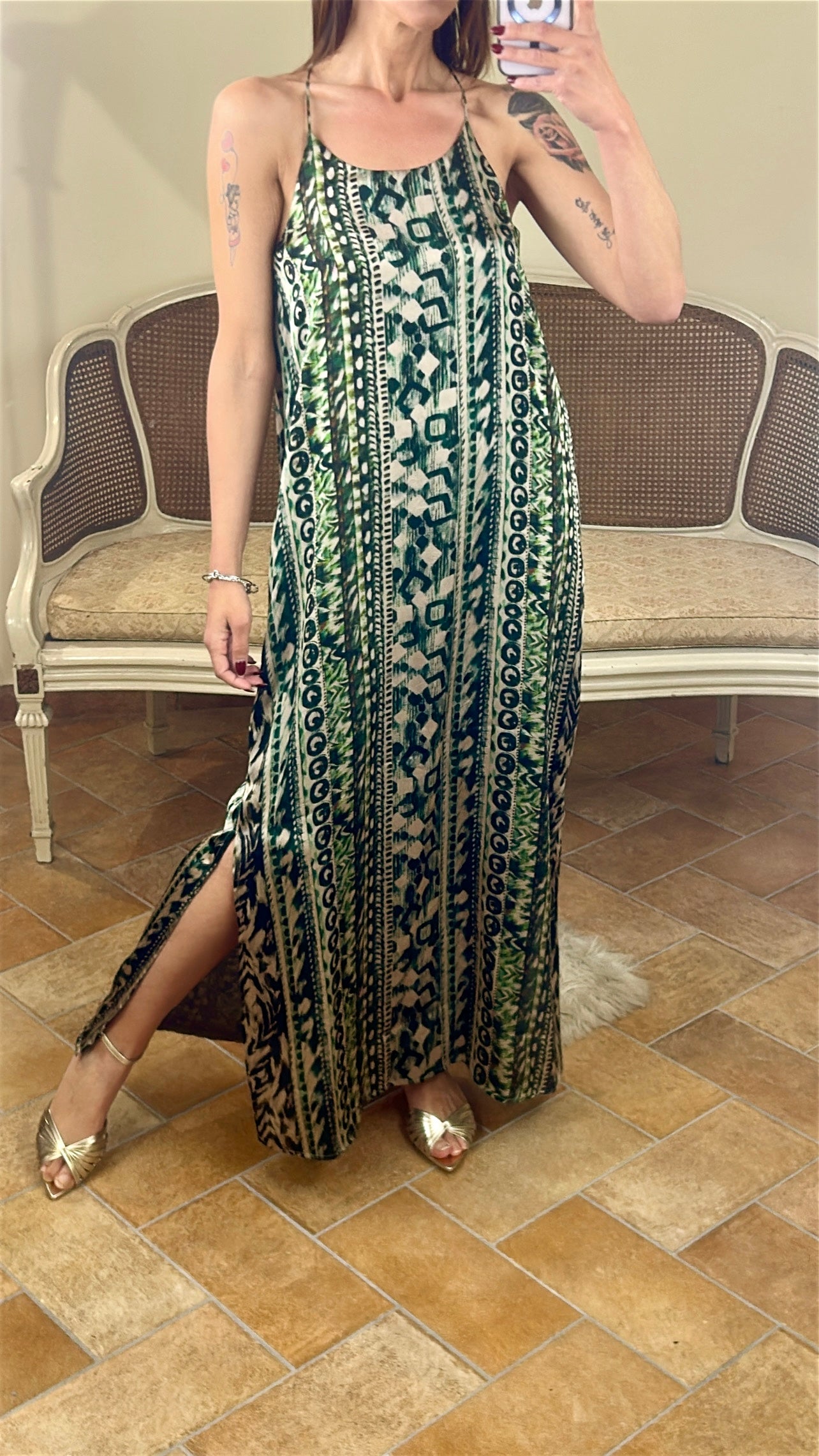 Anonyme abito TRAIL LONGDRESS olive