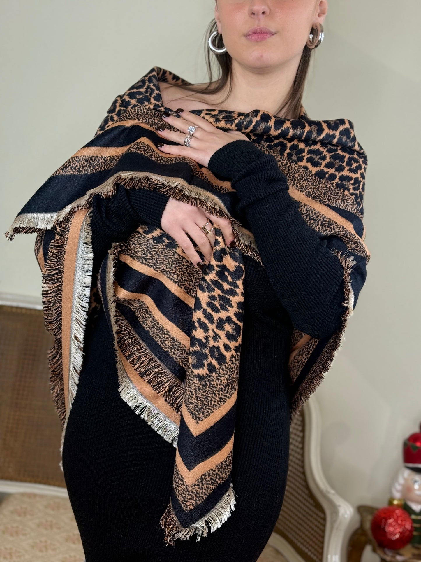 Maxi Sciarpa MACULATO BROWN