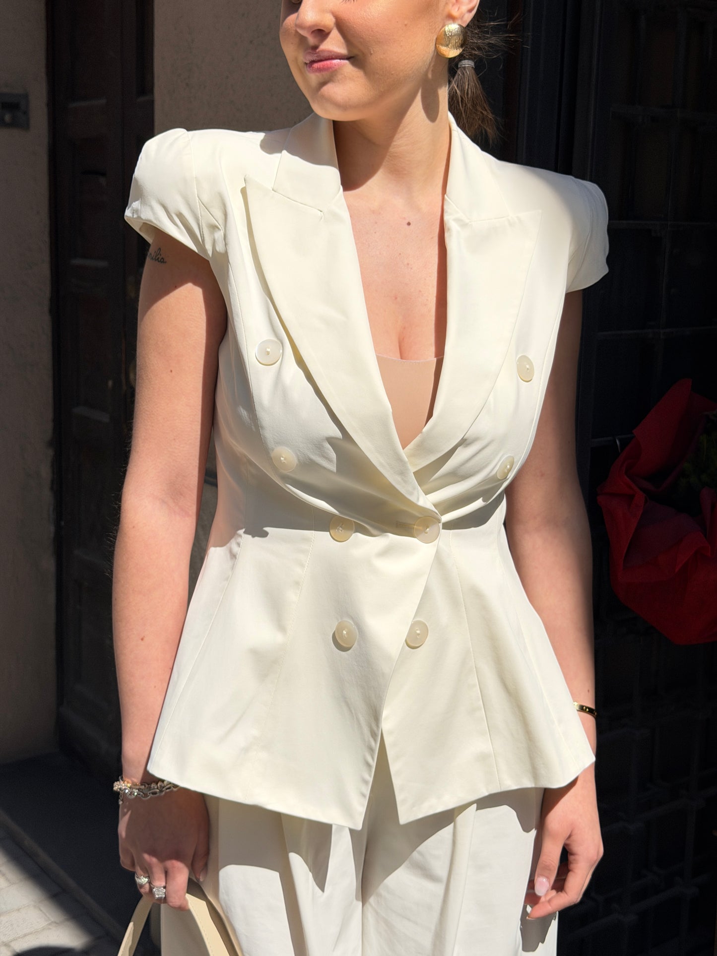 Silence Limited Tech Blazer Off White