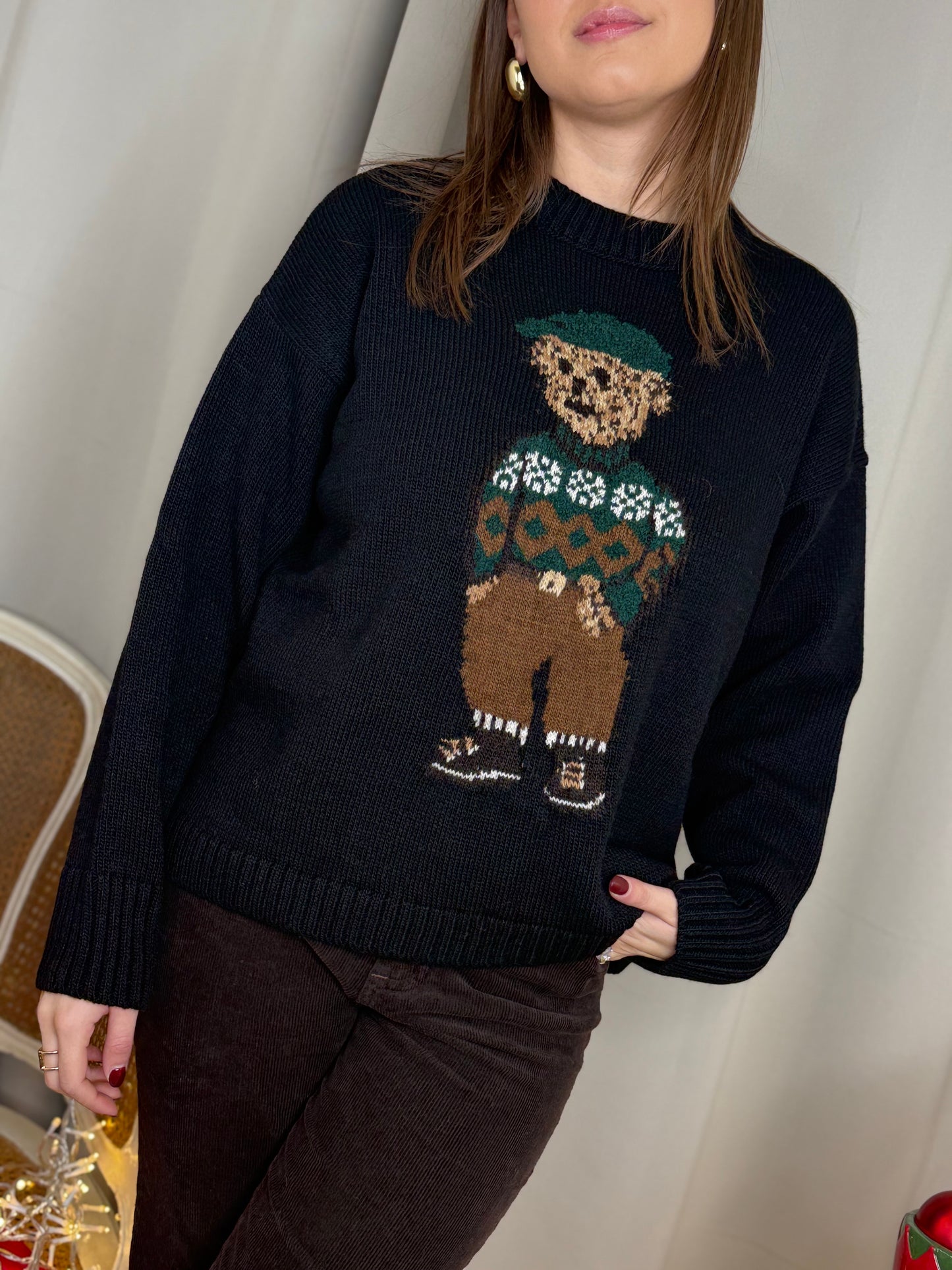 Tensione in Maglia TEDDY NERO