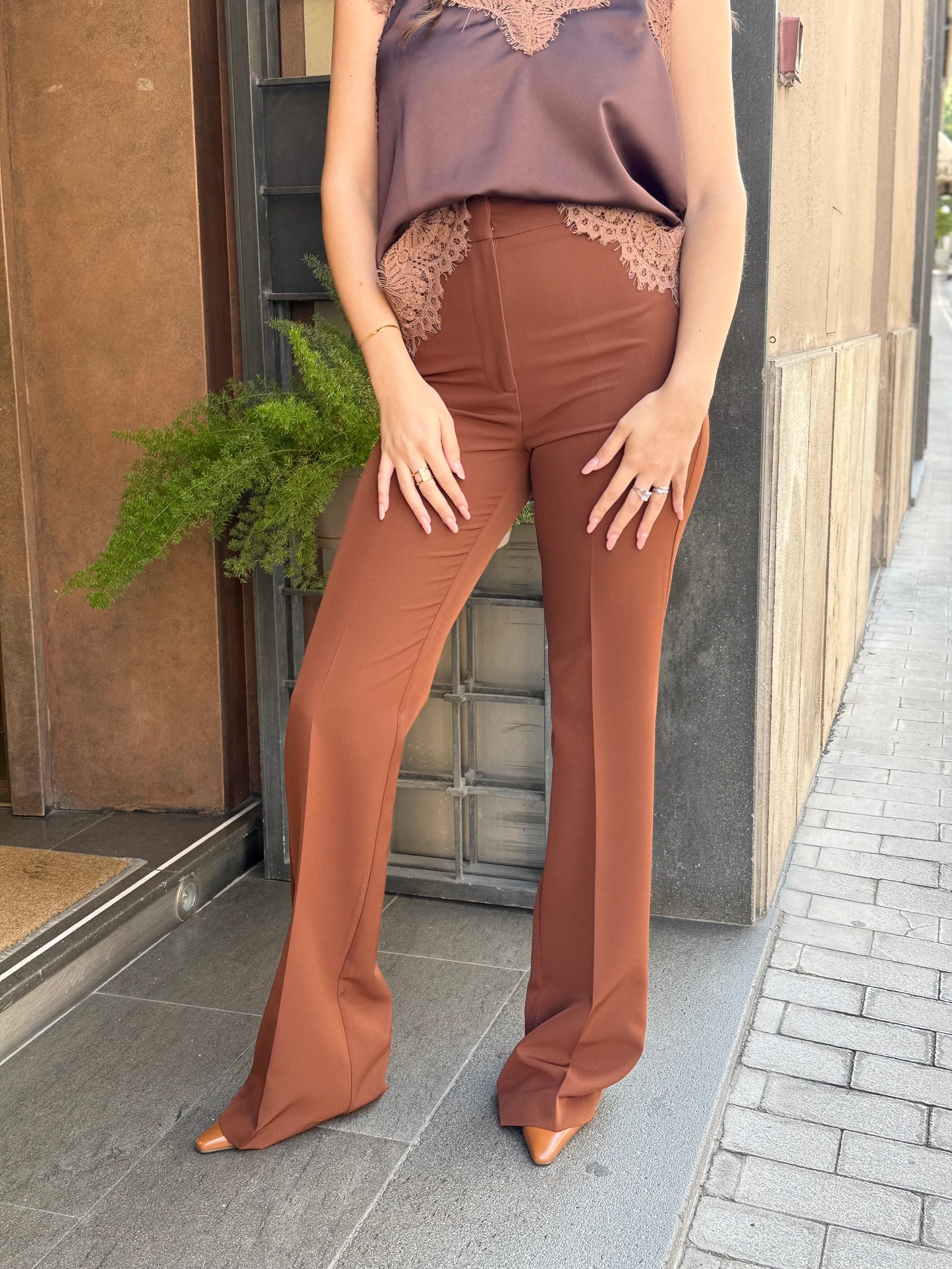 Silence Limited FLAIR PANTS BROWN