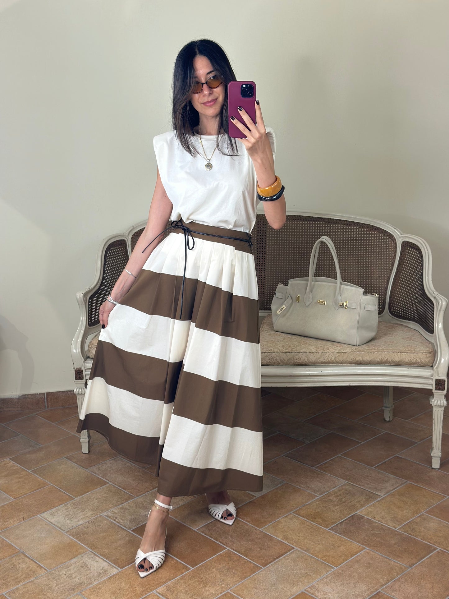 Tensione In Gonna LISA burro-moka