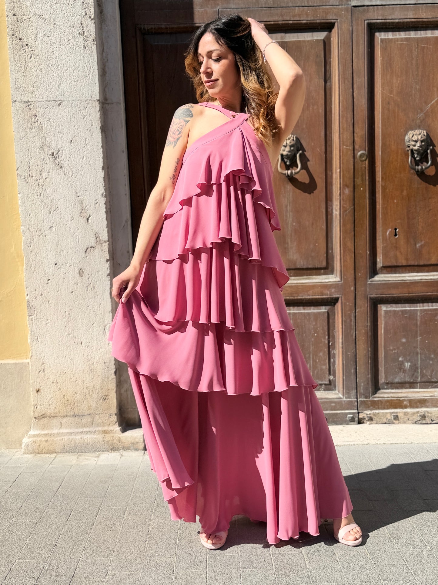 Silence milited New Lilly Dress PINK