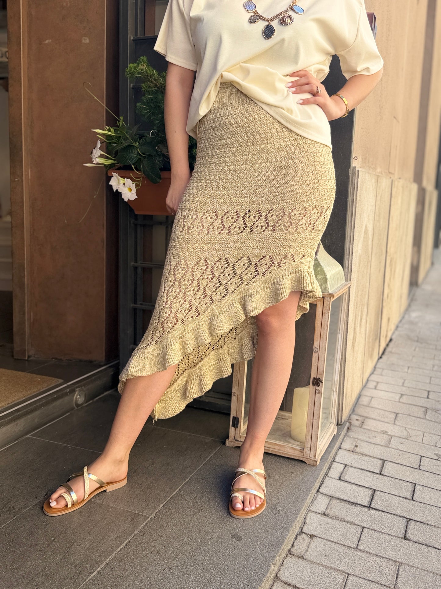 Gonna IBIZA Crochet LUREX (Disponibile in più varianti colore)