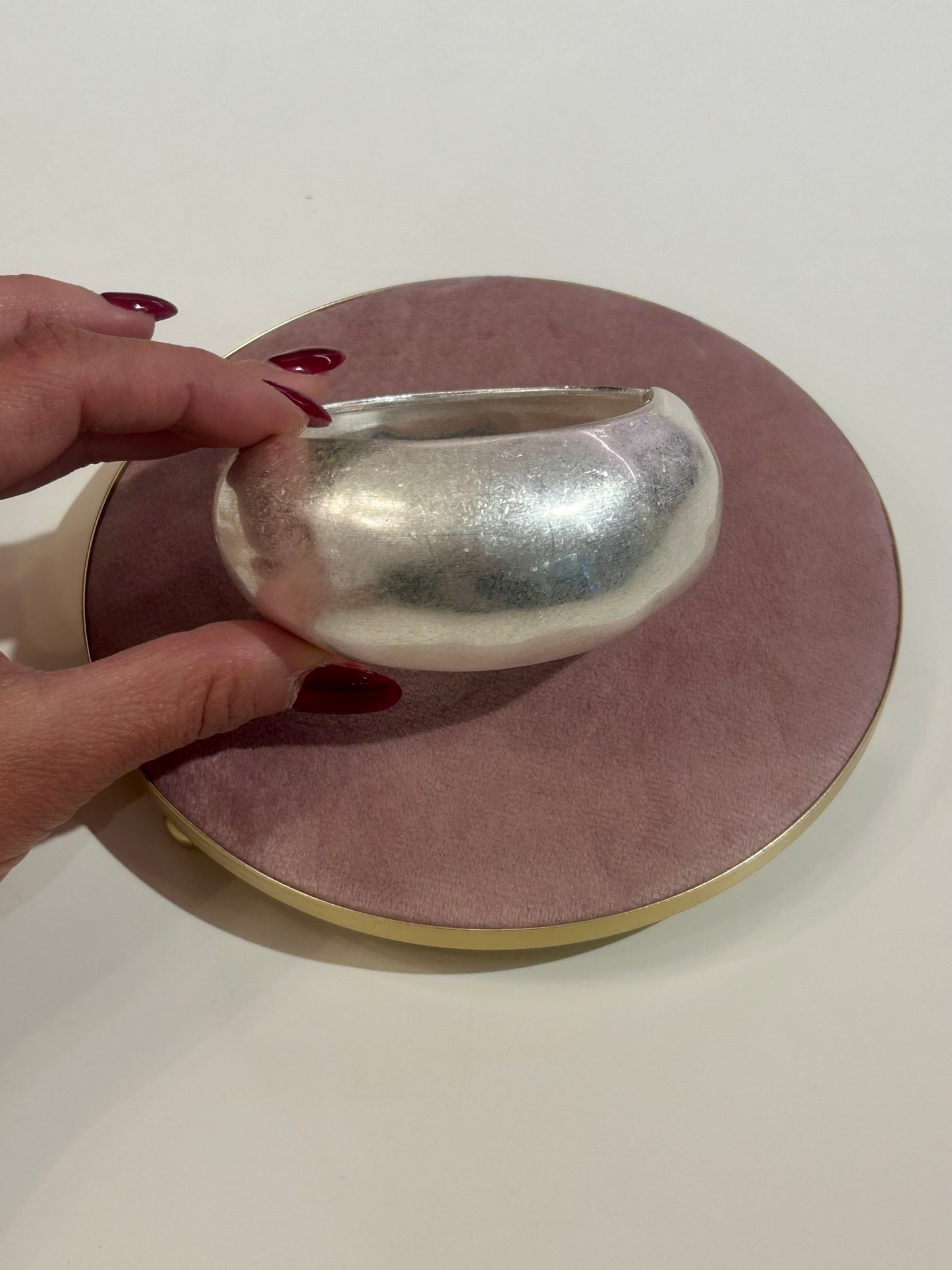 Bracciale maxi satinato ARGENTO