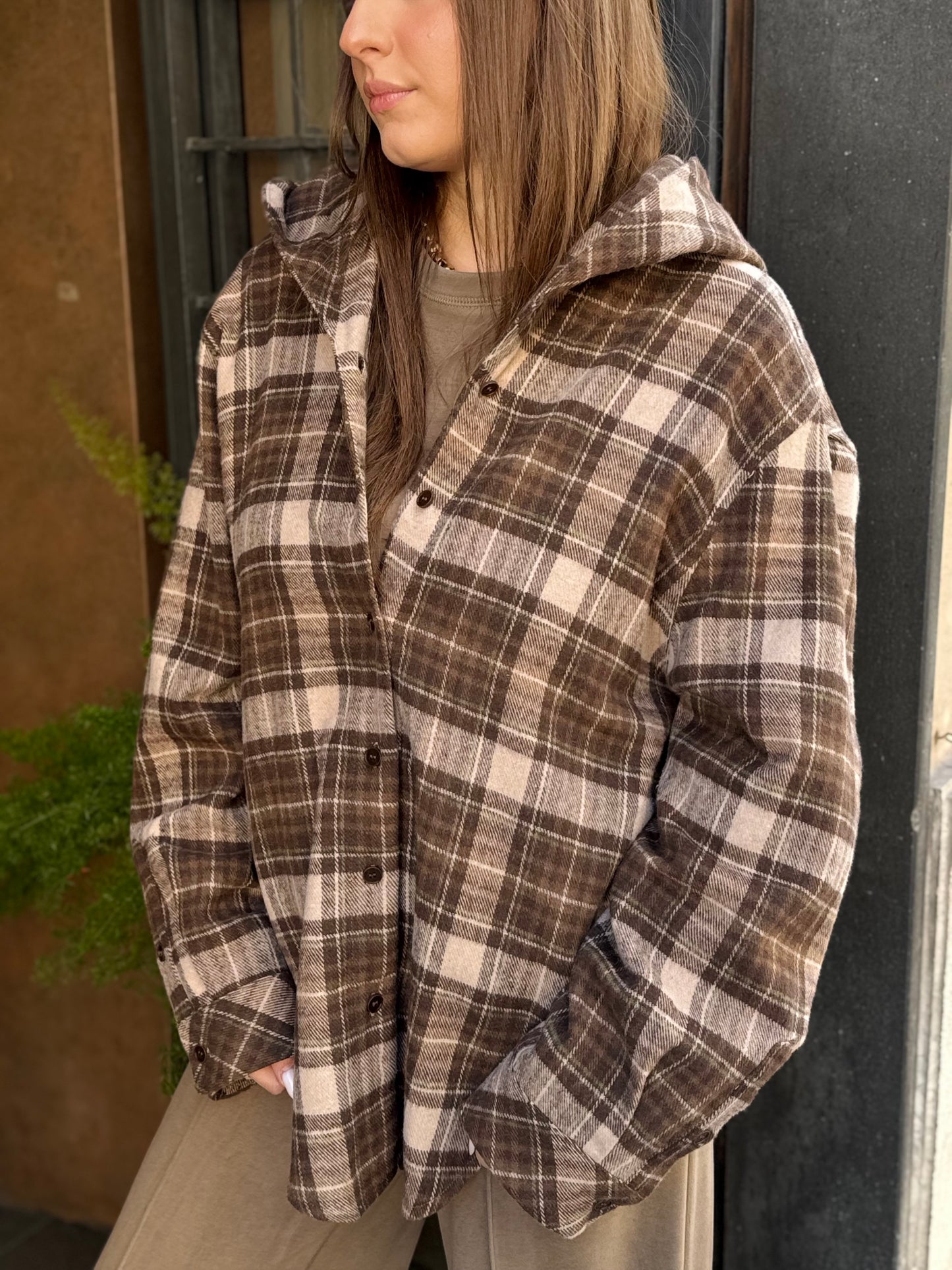 Eleh Camicia a scacchi MARRONE