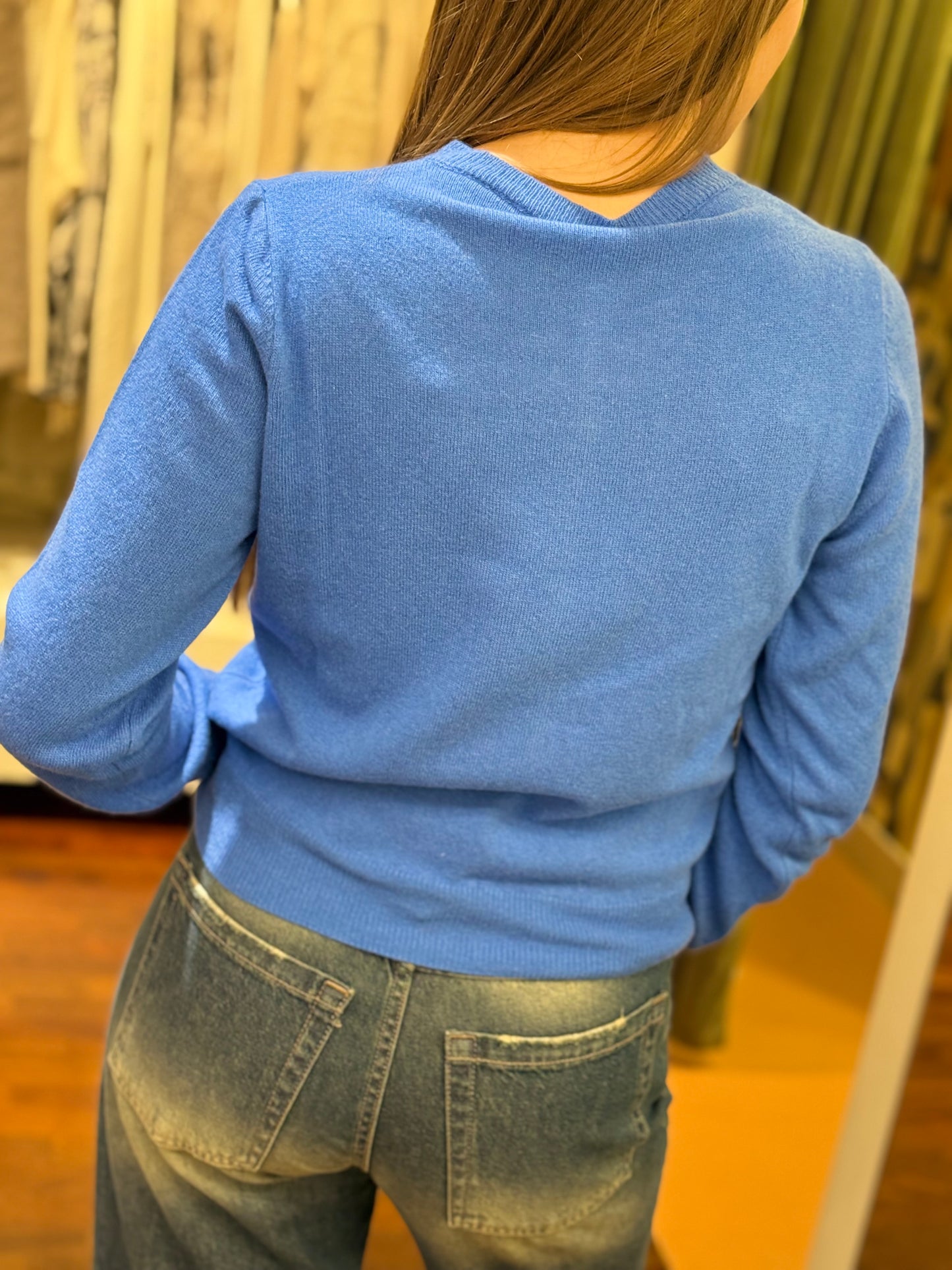 Tensione In Cardigan misto cashmere BLUETTE