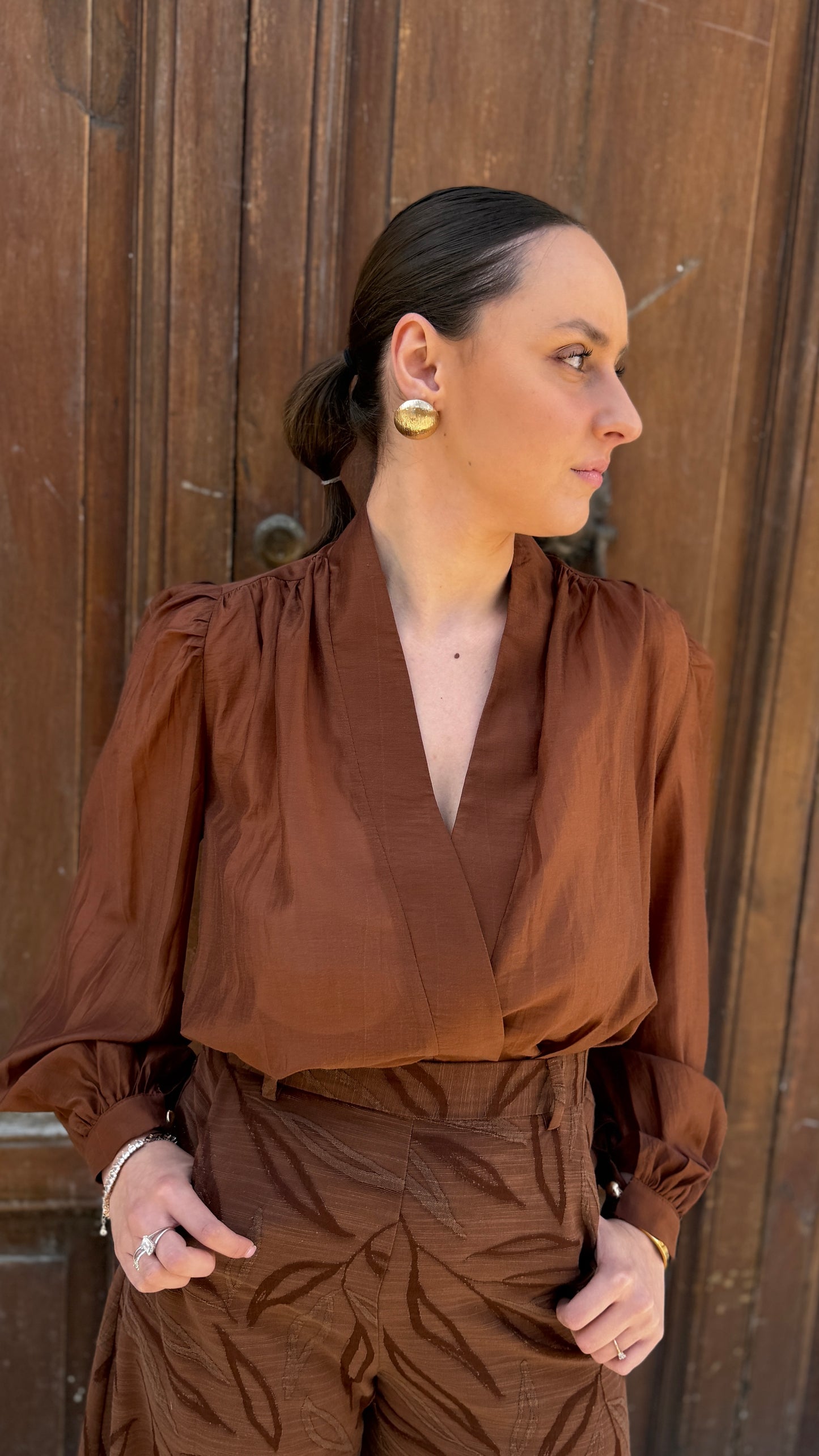 BohemianVì SHELL Shirt Brown