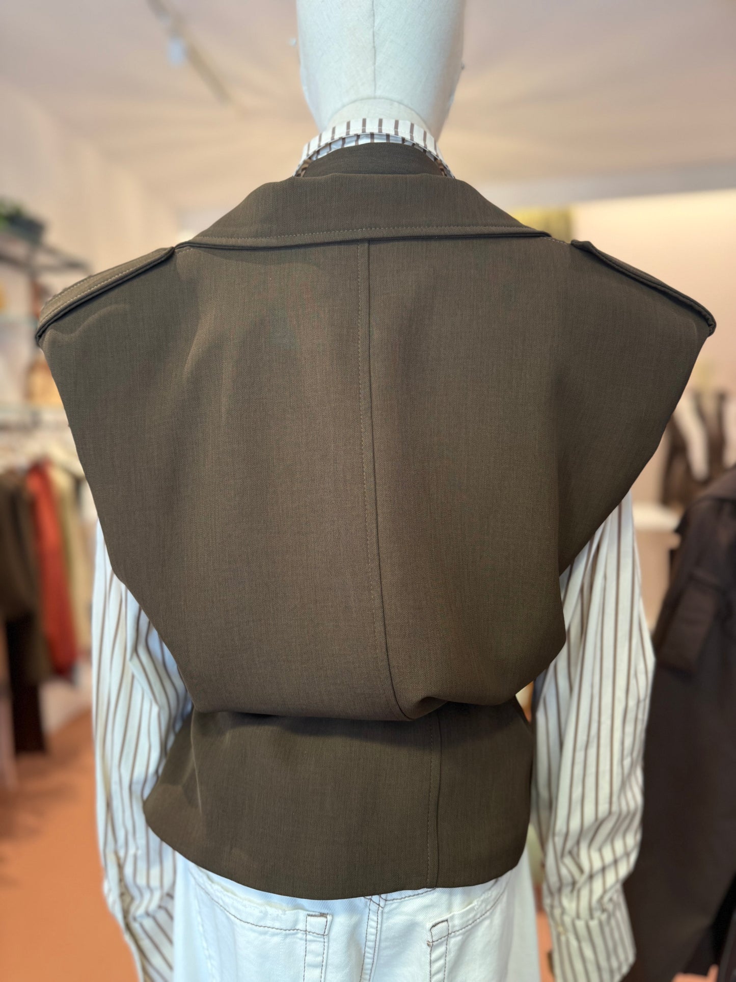 Haveone gilet CIOCCOLATO
