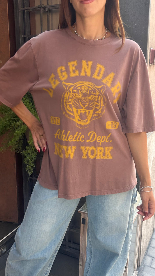 Tensione in T-shirt stampa TIGER