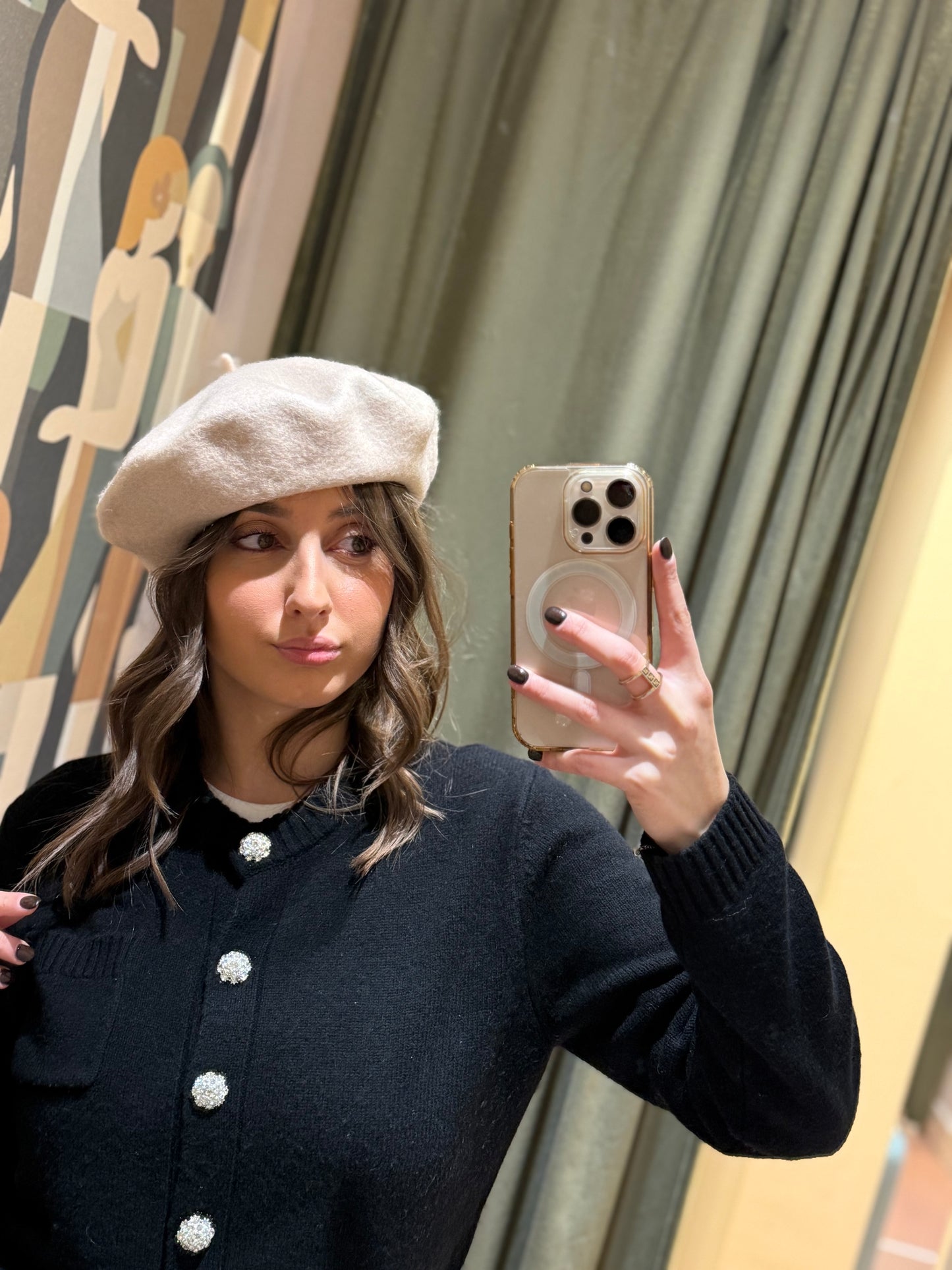 Basco in lana e viscosa (disponibile in più colori)