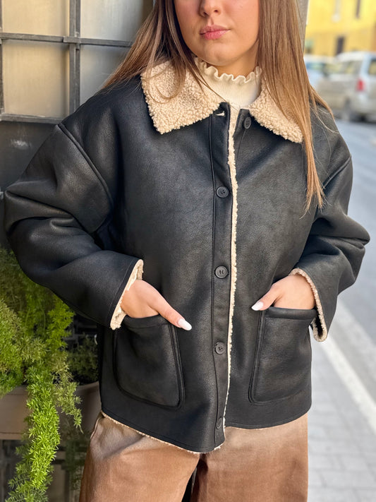 Eleh Cappotto ecomontone NERO