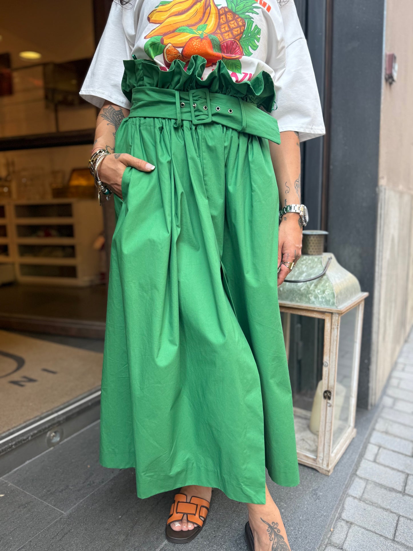 Tensione in gonna candy VERDE