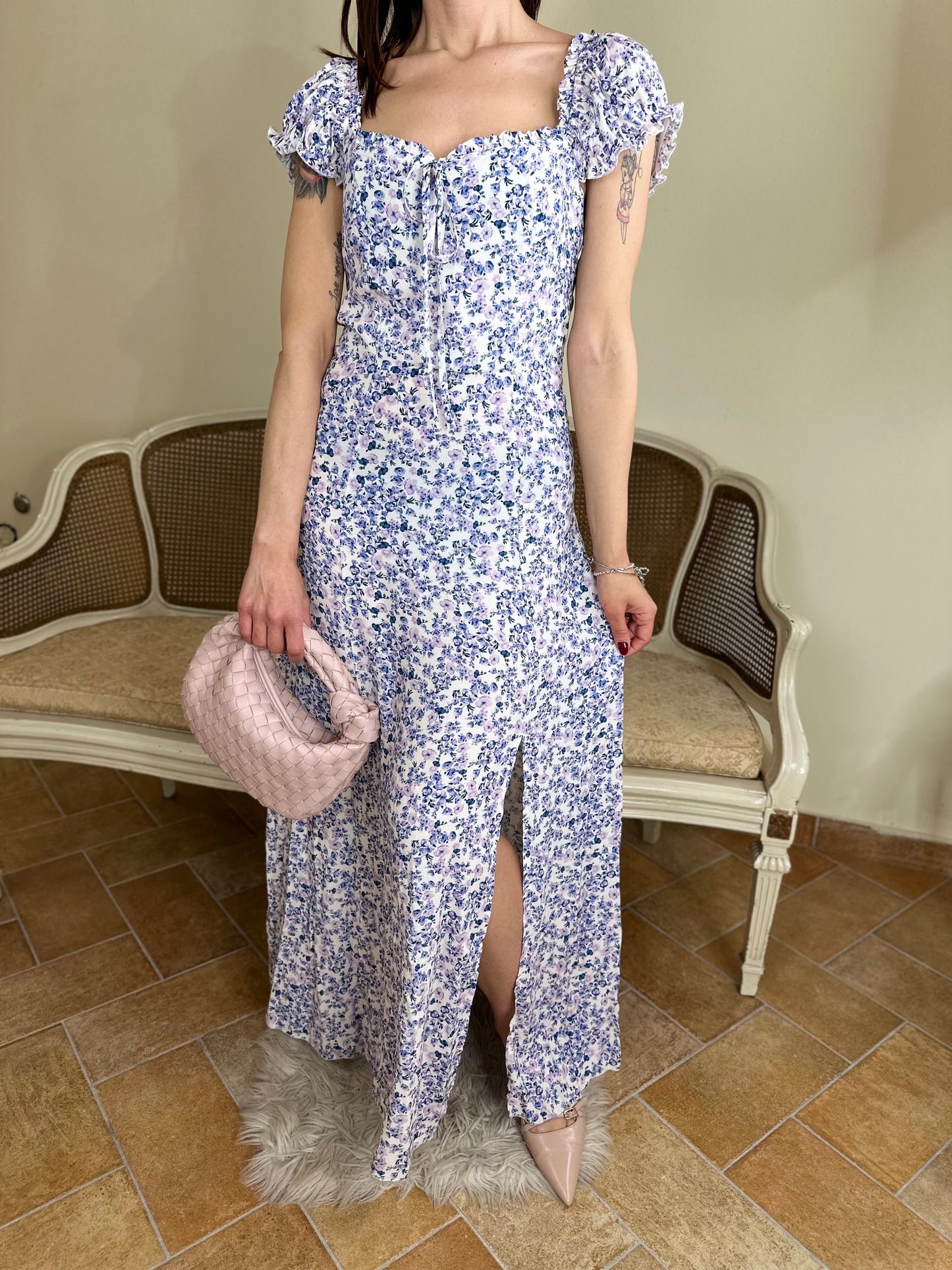 Tensione in abito FLOWERS LILLA