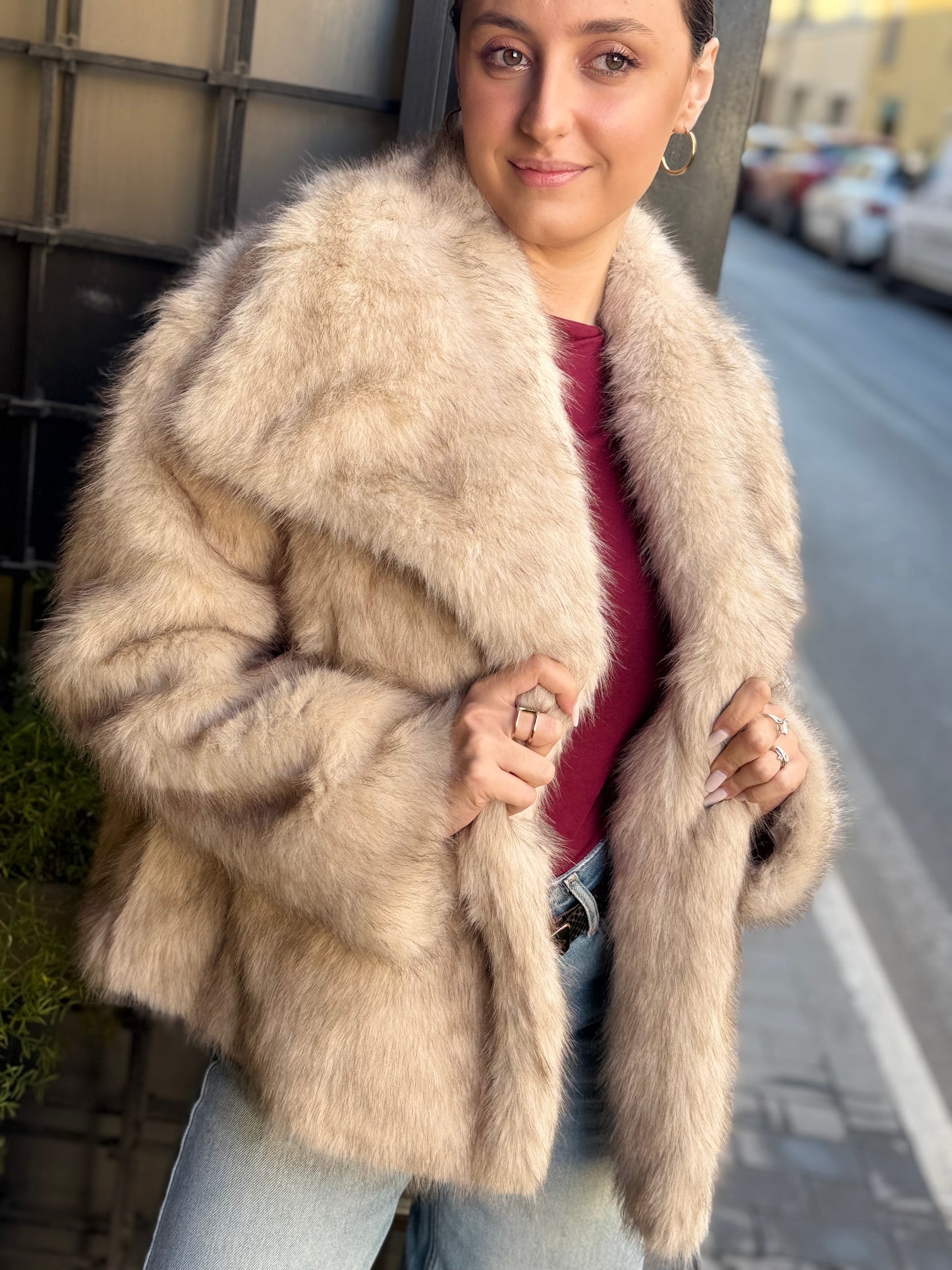 Ecopelliccia VERONICA Burro