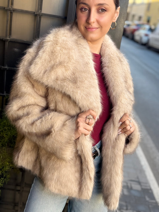 Ecopelliccia VERONICA Burro