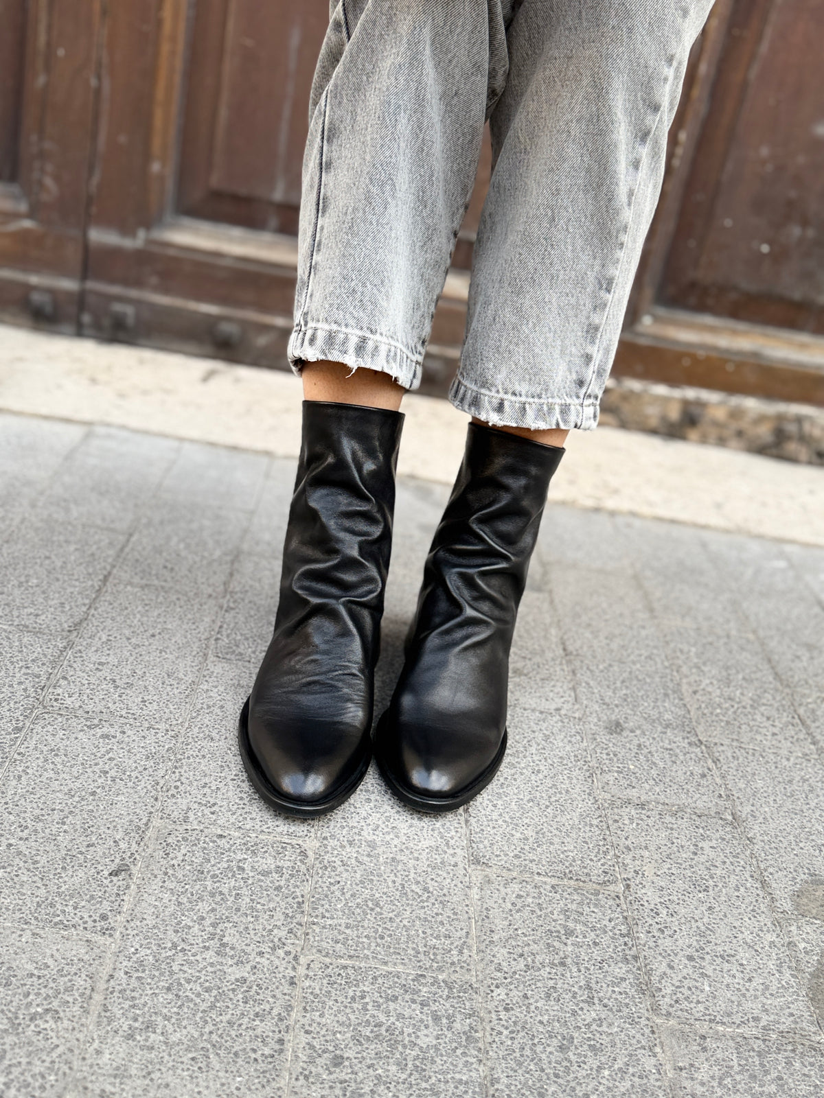 Mimmu Stivaletto FOULARD NERO