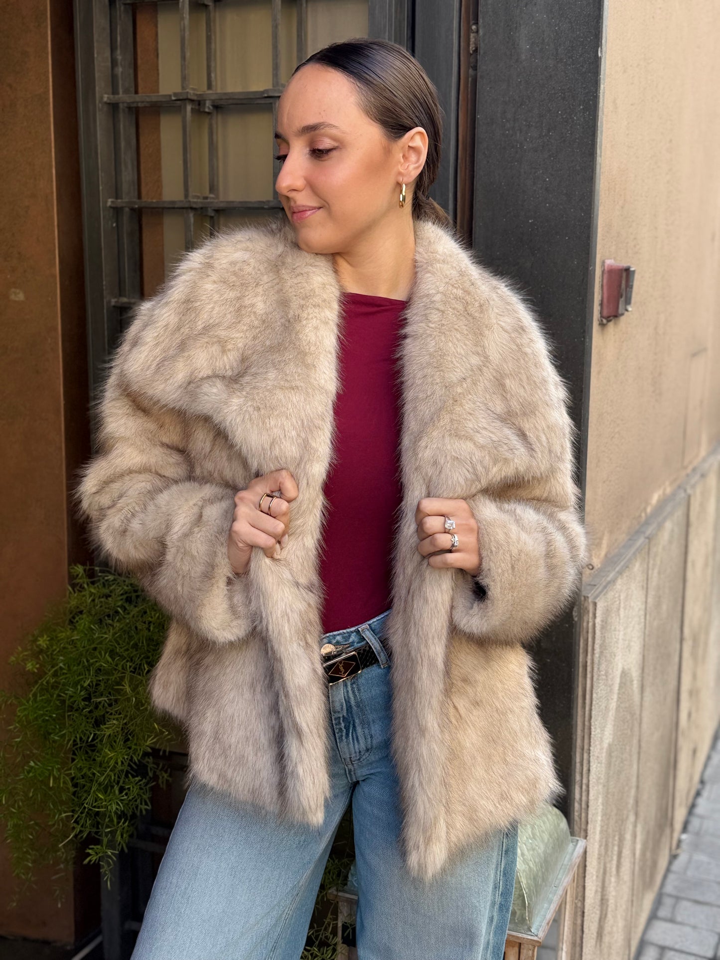 Ecopelliccia VERONICA Burro