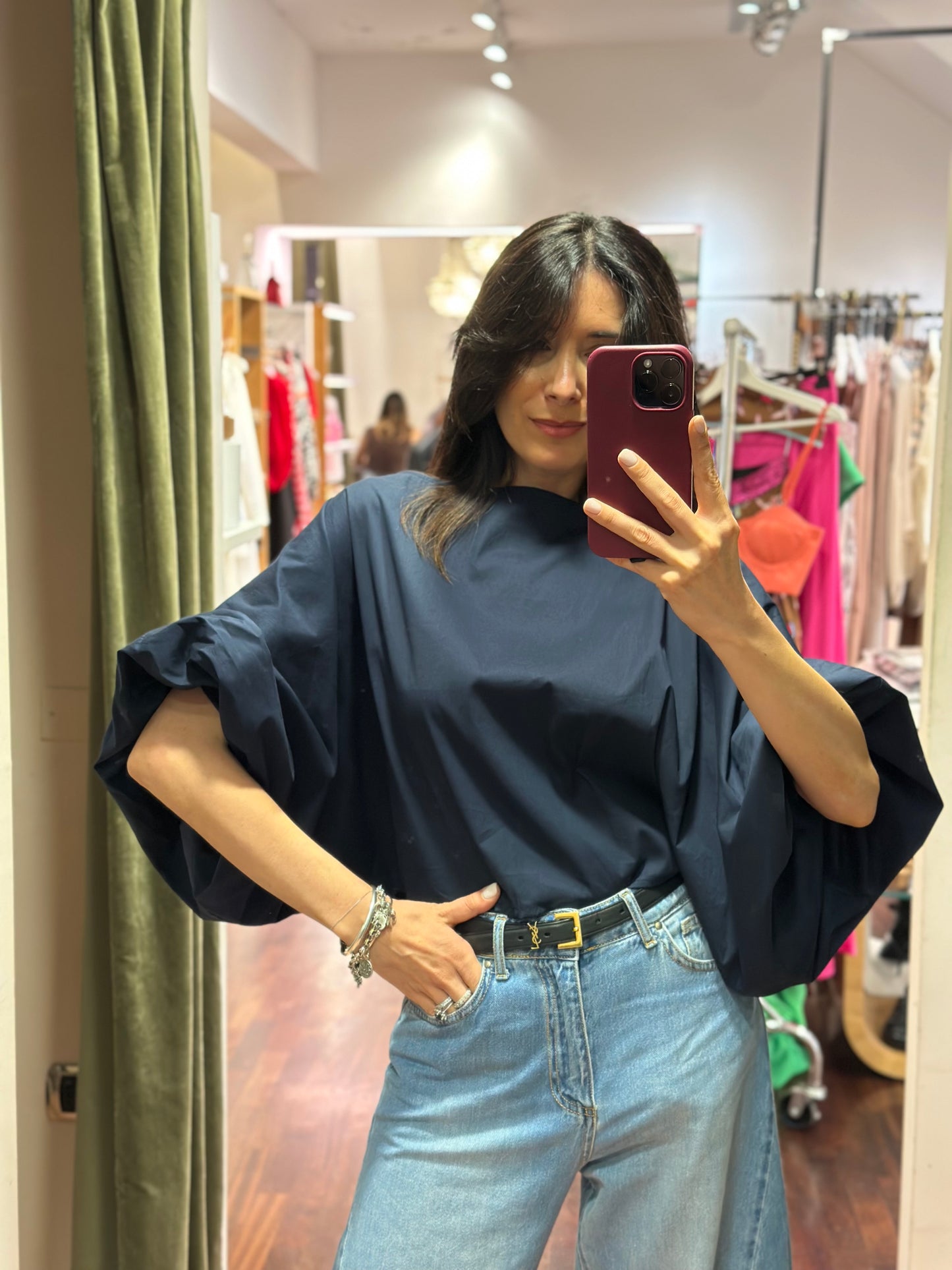Blusa INES manica a palloncino (disponibile in altre varianti colori)