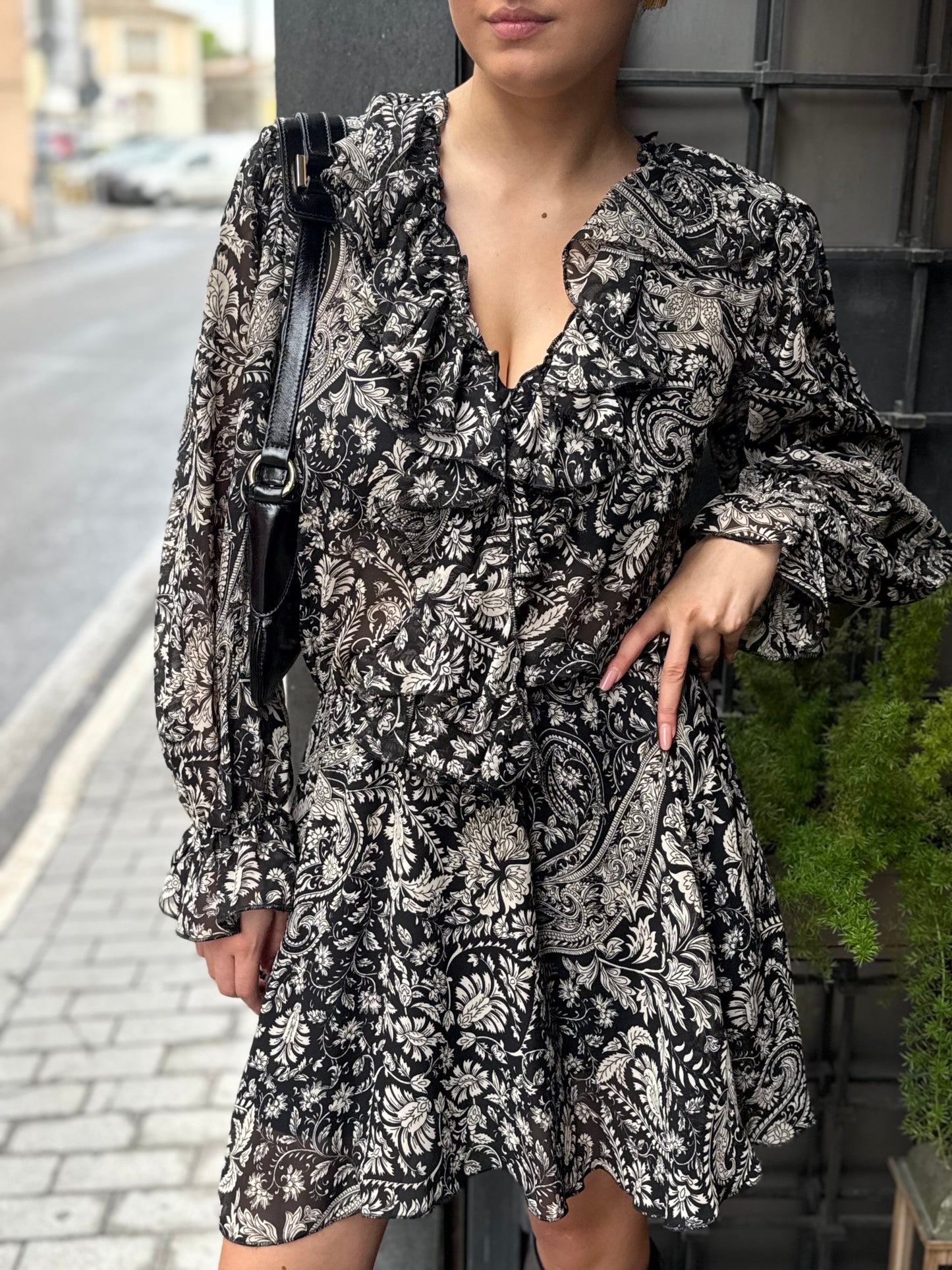 Abito  CORINNE nero/burro