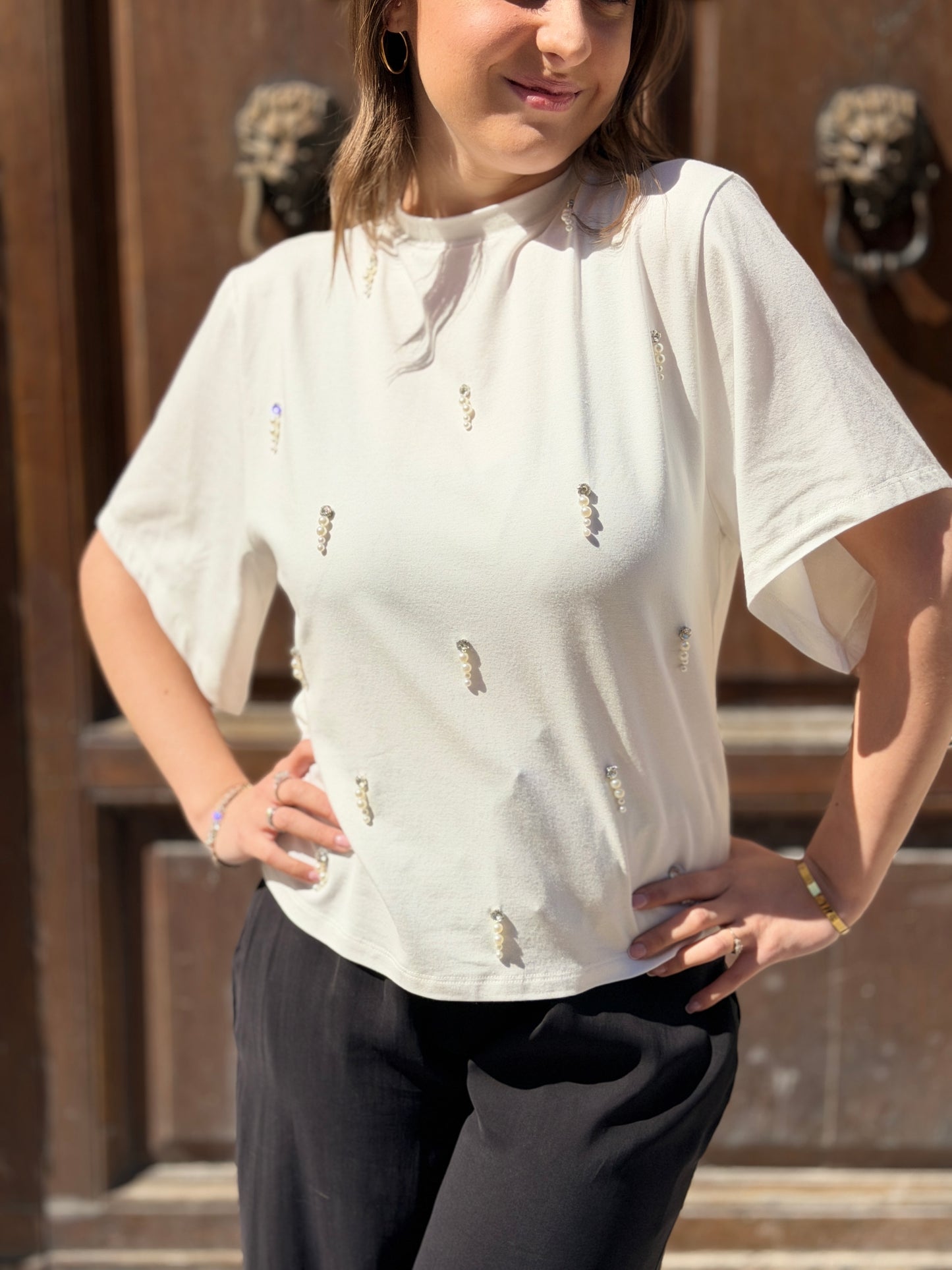 Silence Limited Pearly t-shirt OFF WHITE