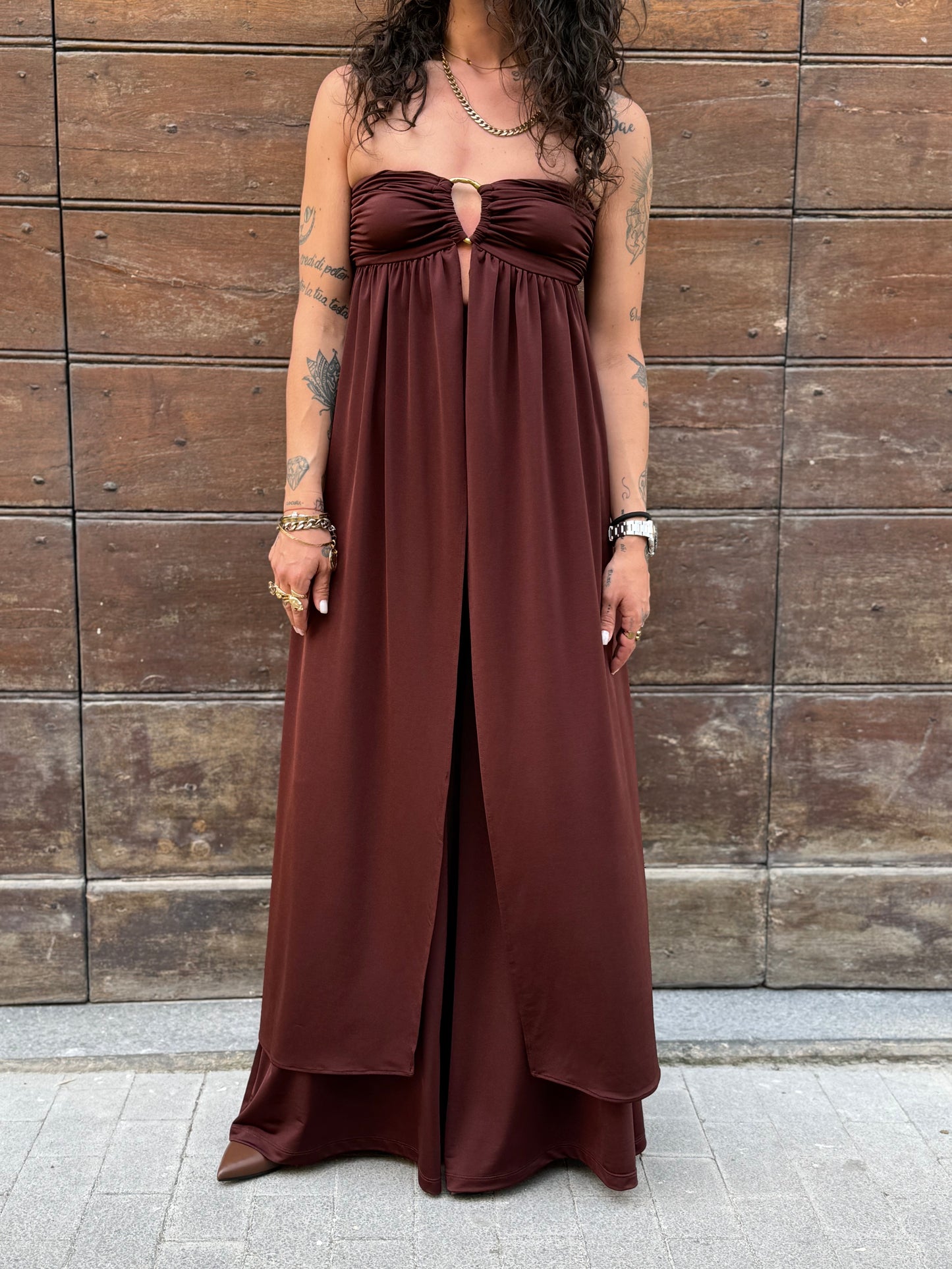 BohemianVì ALYSIA top brown
