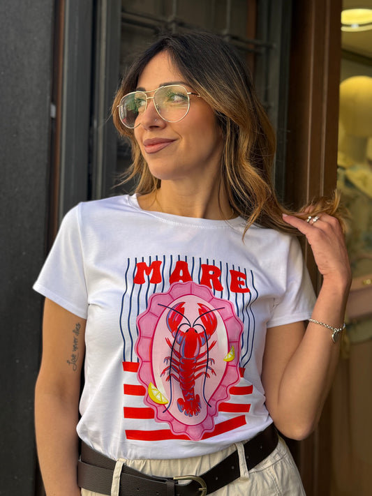 T-shirt stampa "ARAGOSTA"