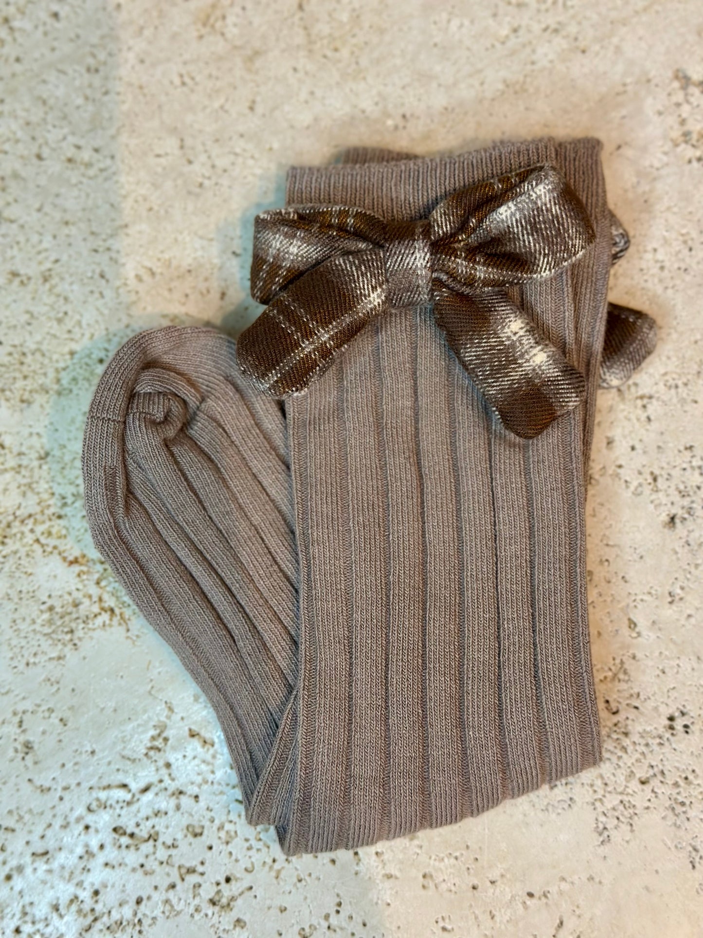 Calzino fiocco tartan