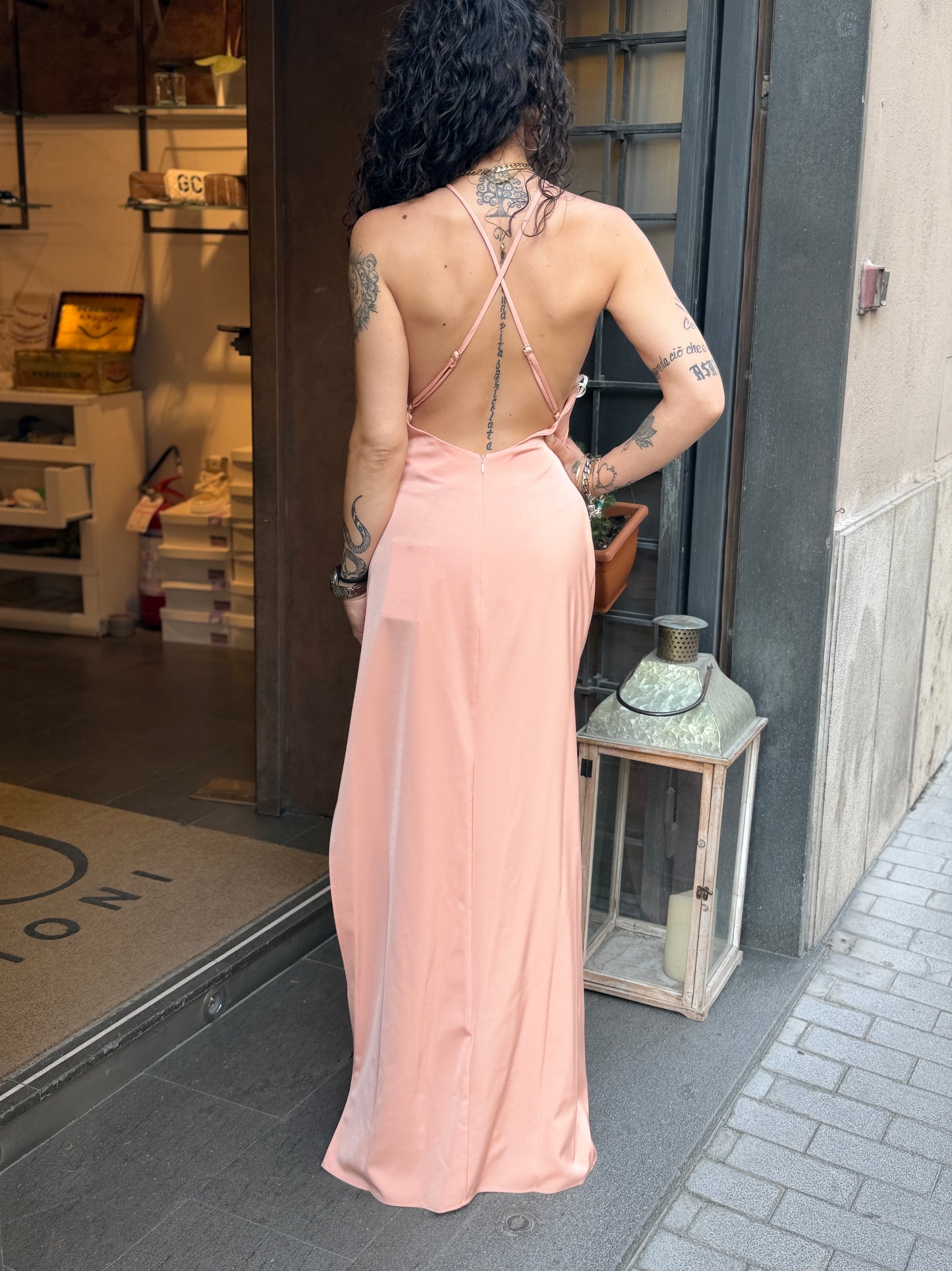 Silence Limited Sensual dress Peach