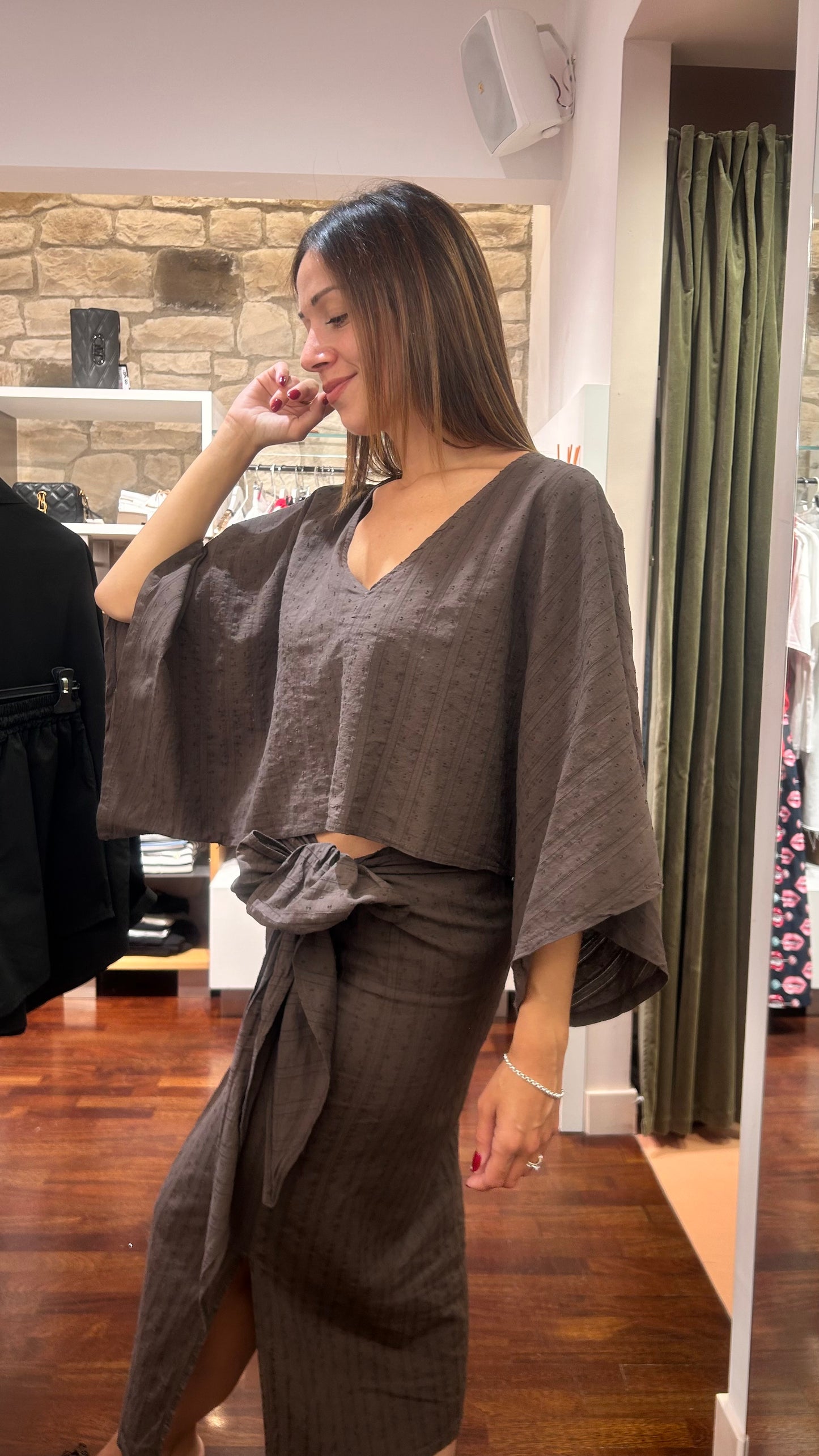 Top MORO manica ampia