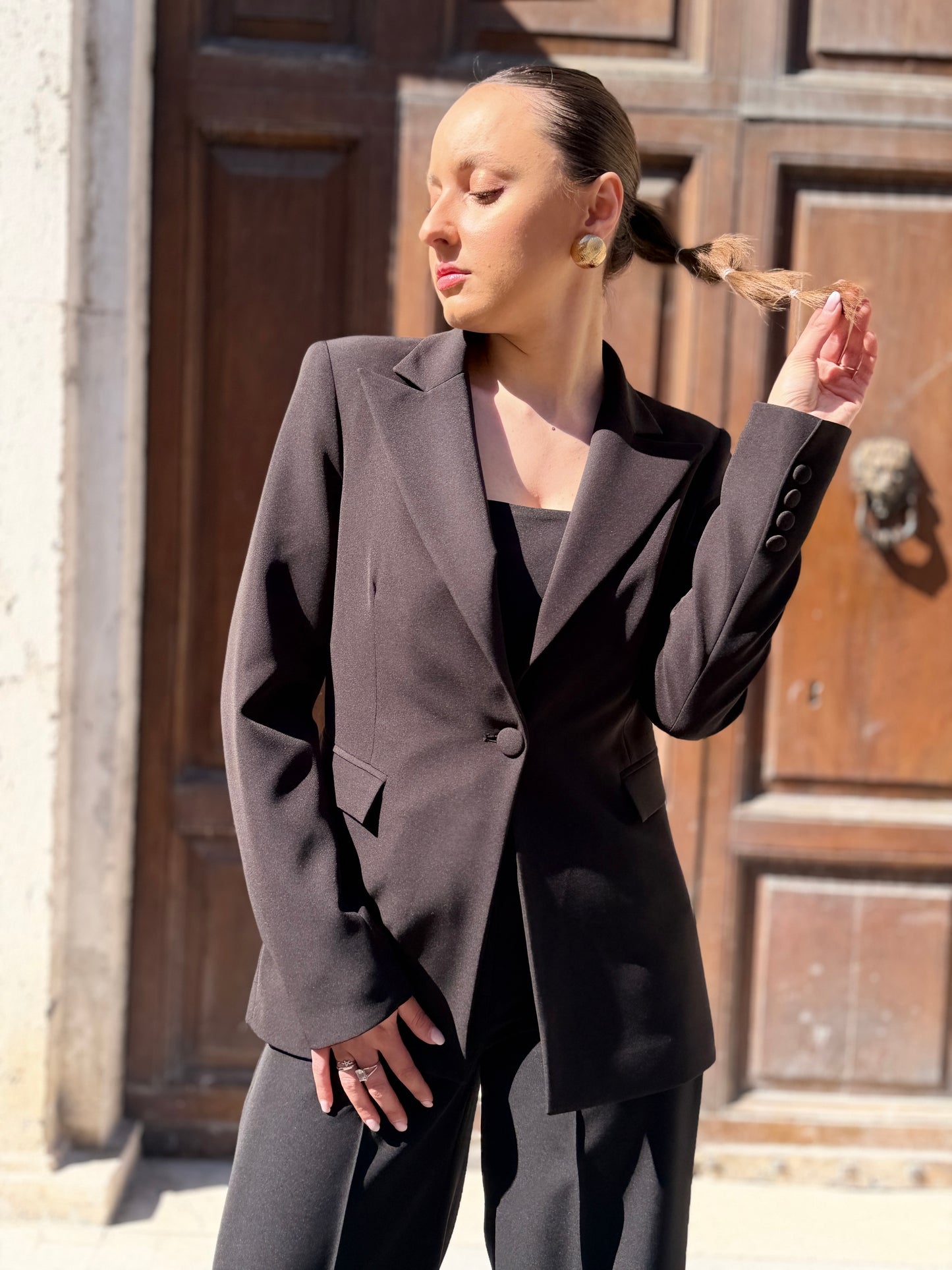 Silence Limited Athens Key Blazer BLACK