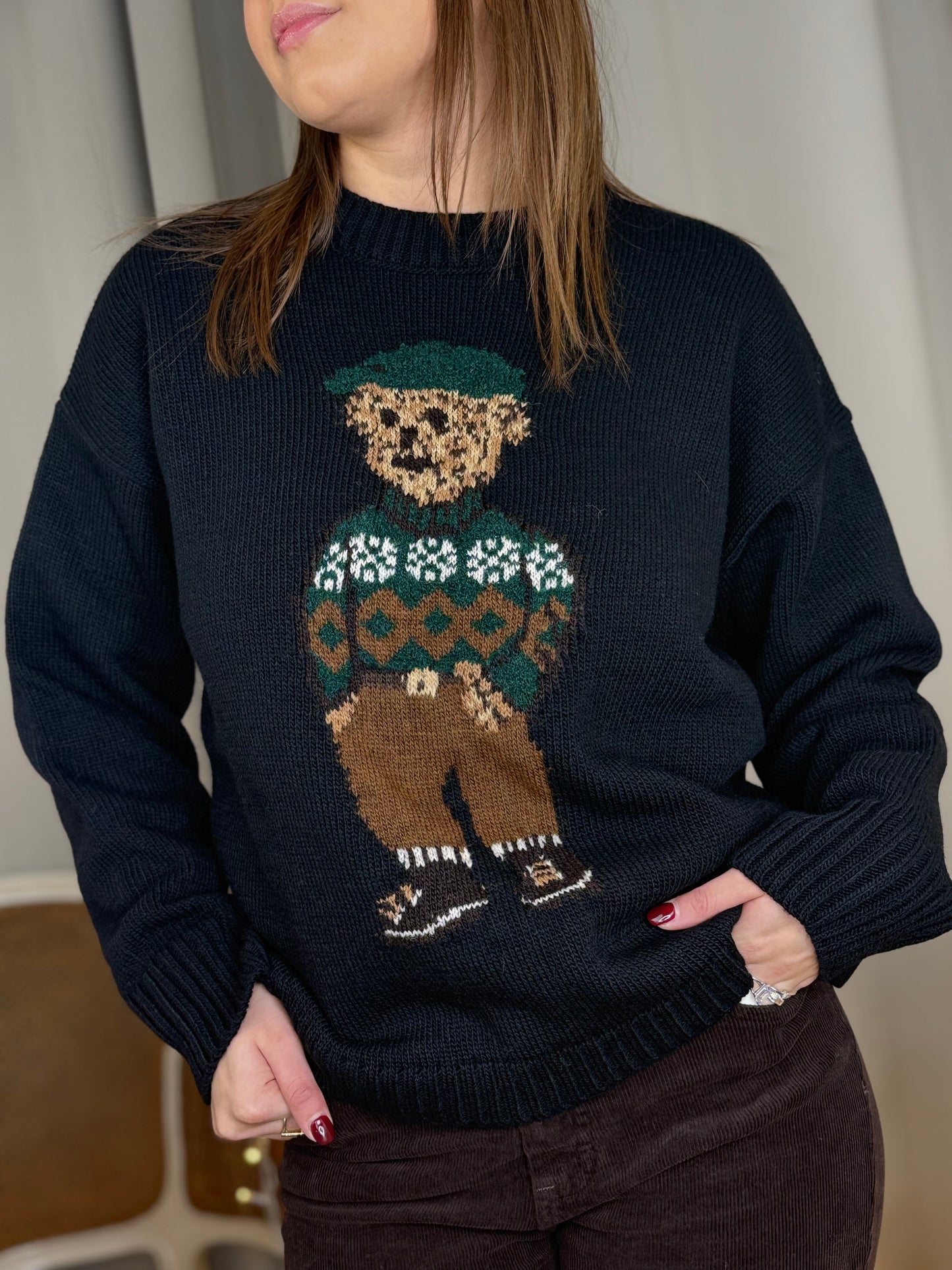 Tensione in Maglia TEDDY NERO