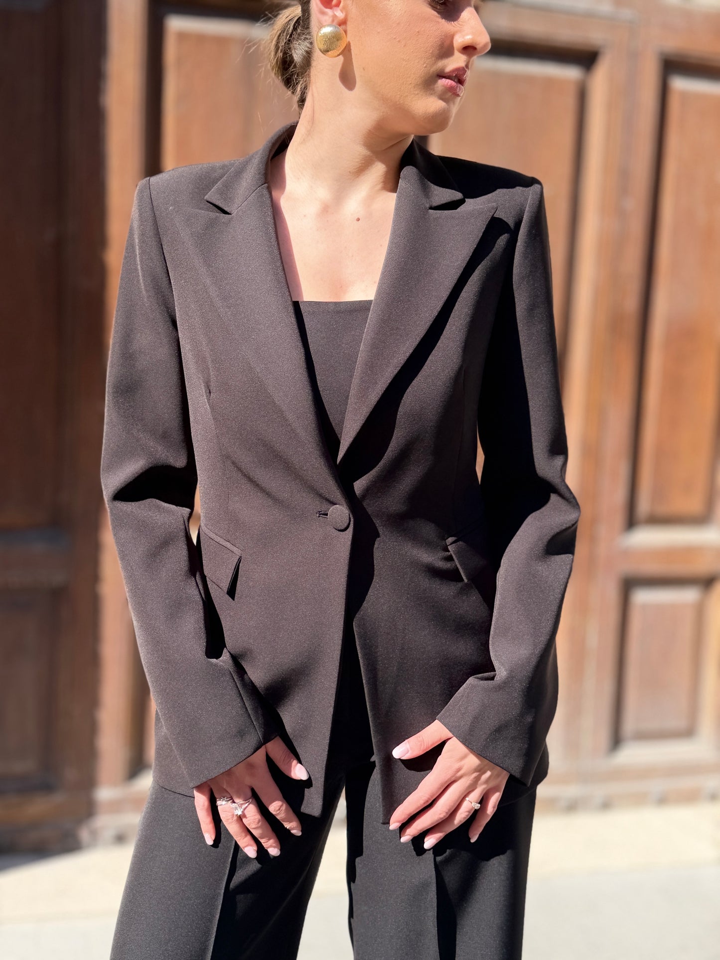 Silence Limited Athens Key Blazer BLACK