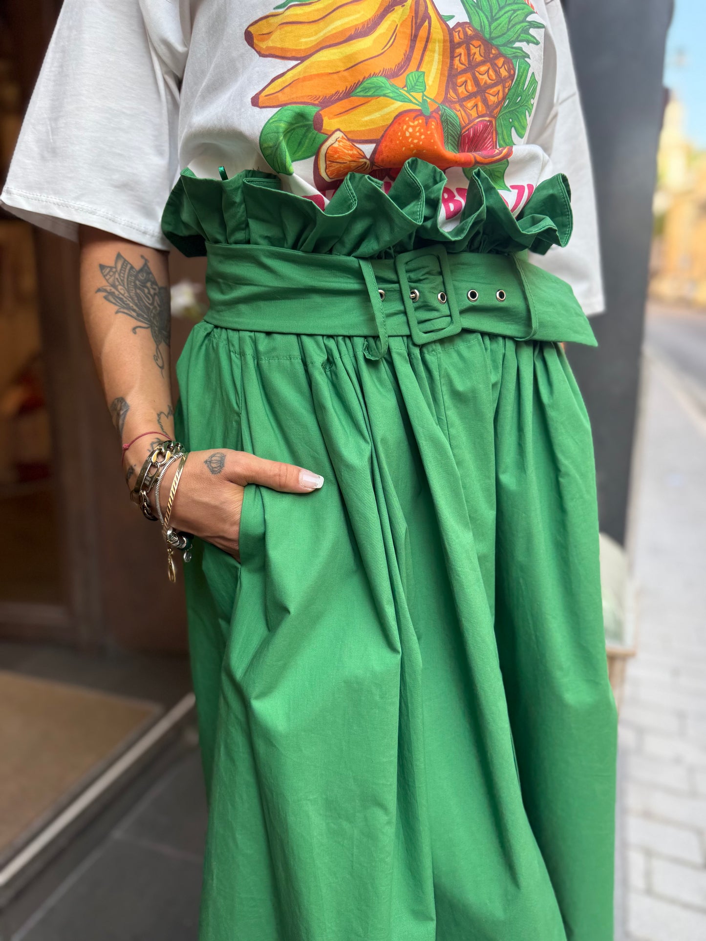 Tensione in gonna candy VERDE