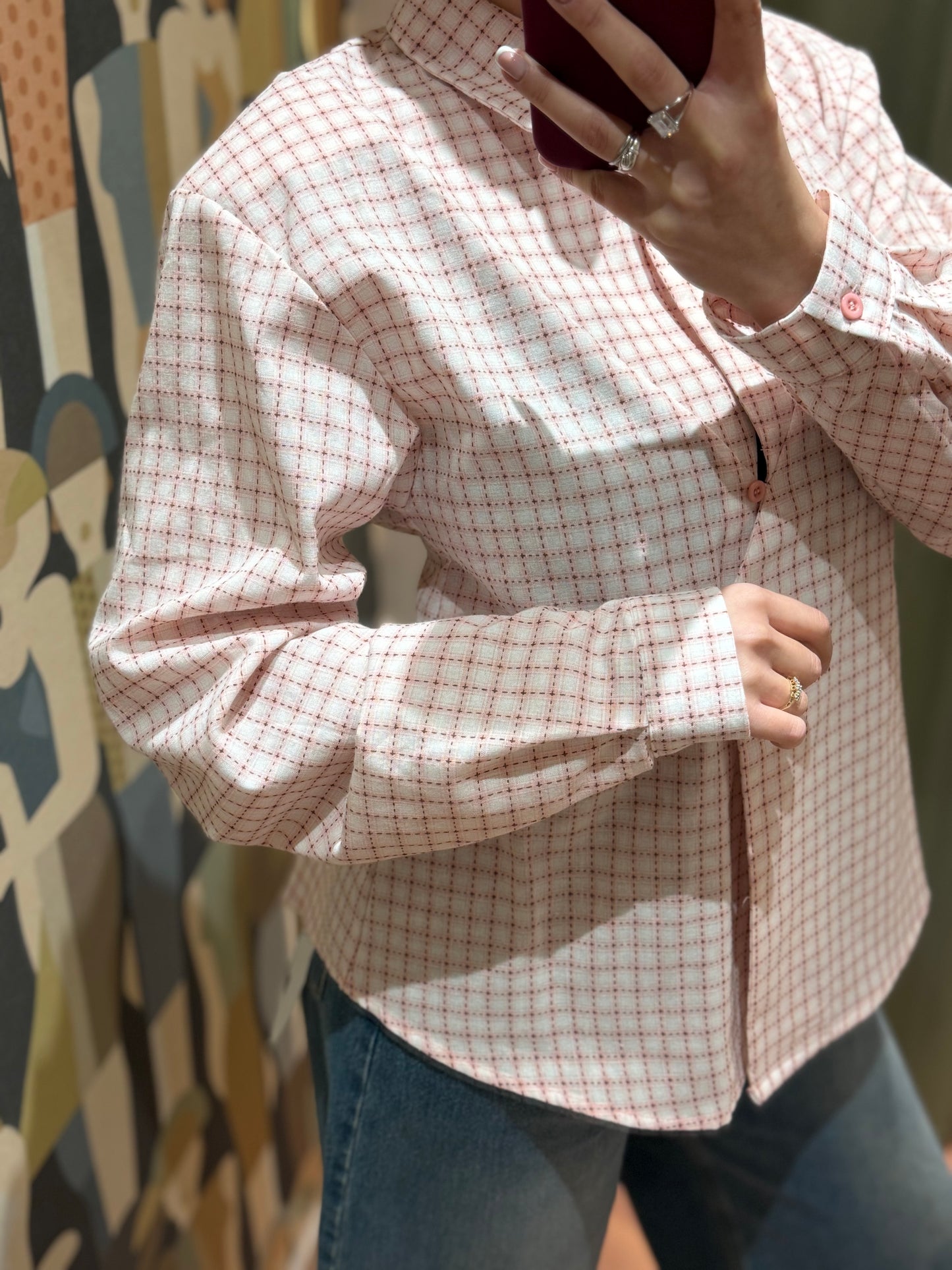 Camicia Check Rosa