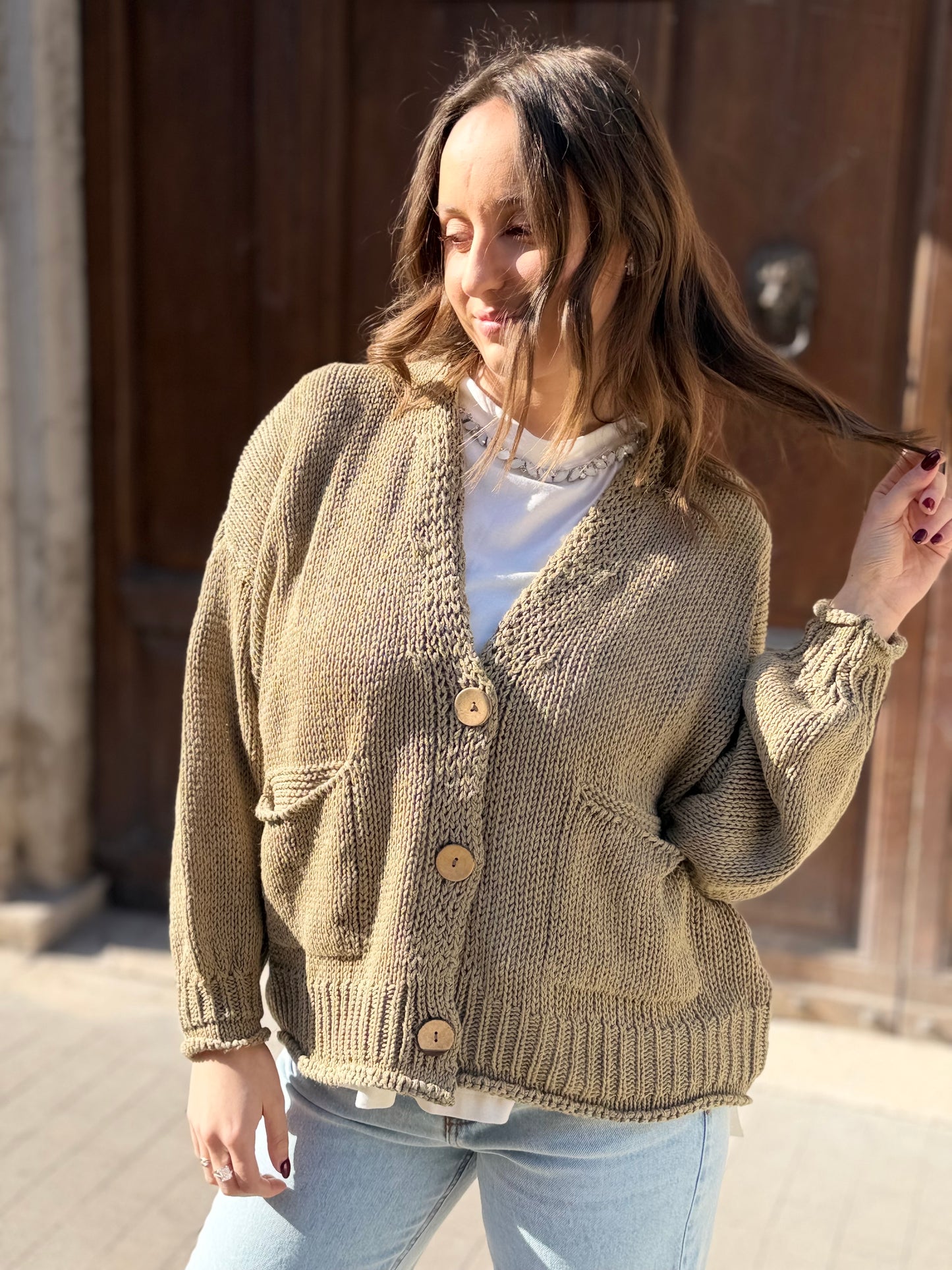 Haveone Cardigan KAKI