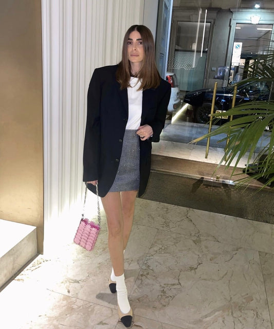 Frankalza- Calza in micromodal e cashmere