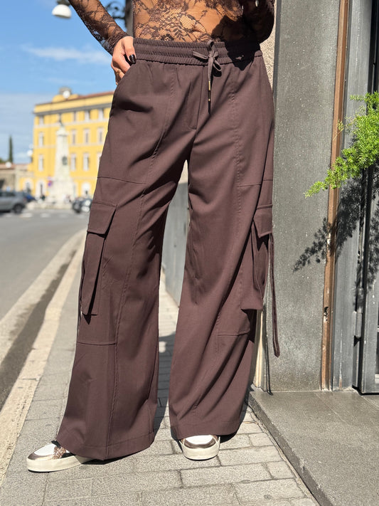 Tensione In Pantalone cargo MORO